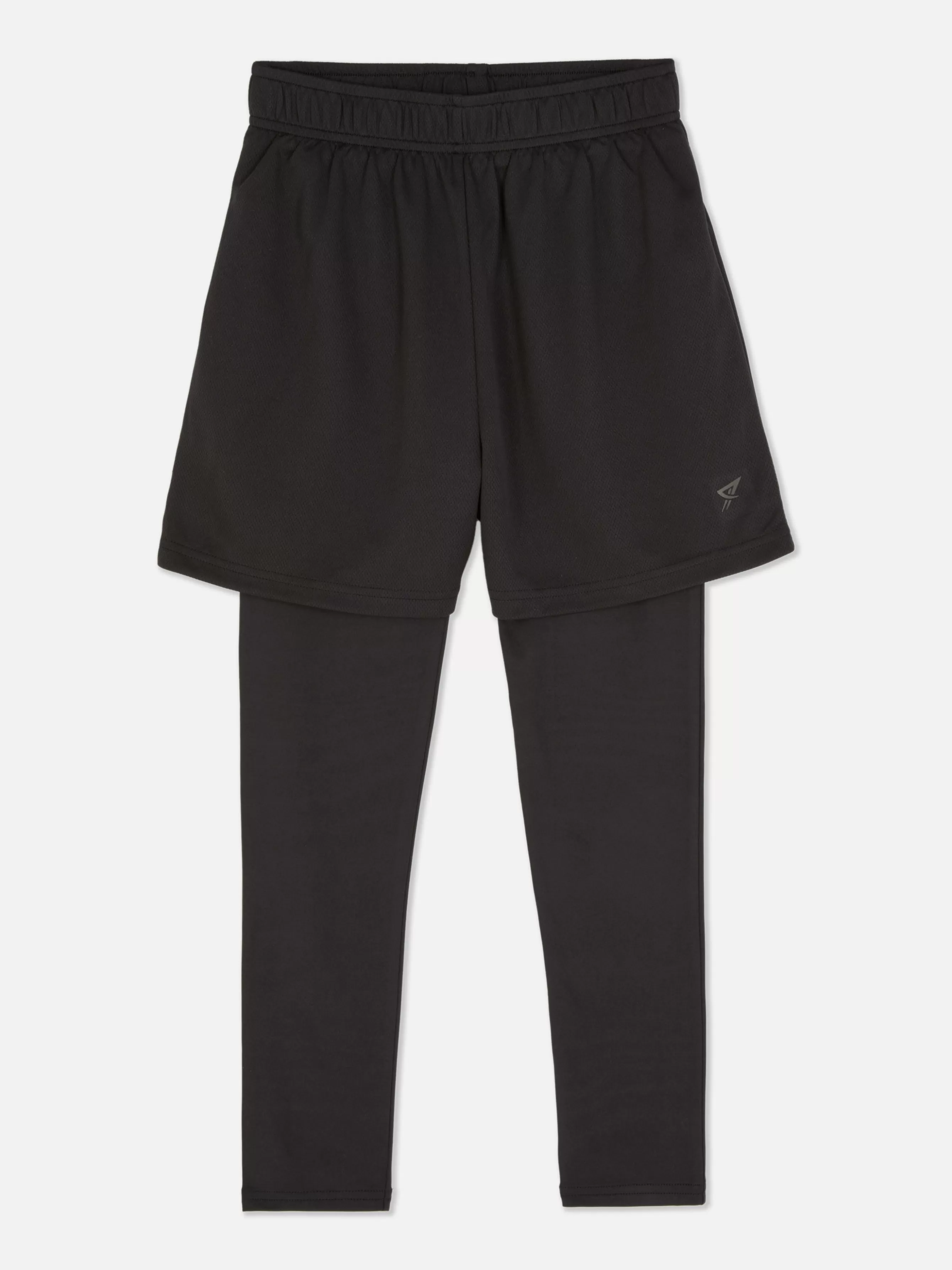 Shop Primark Short De Sport Avec Legging 2 En 1 Noir