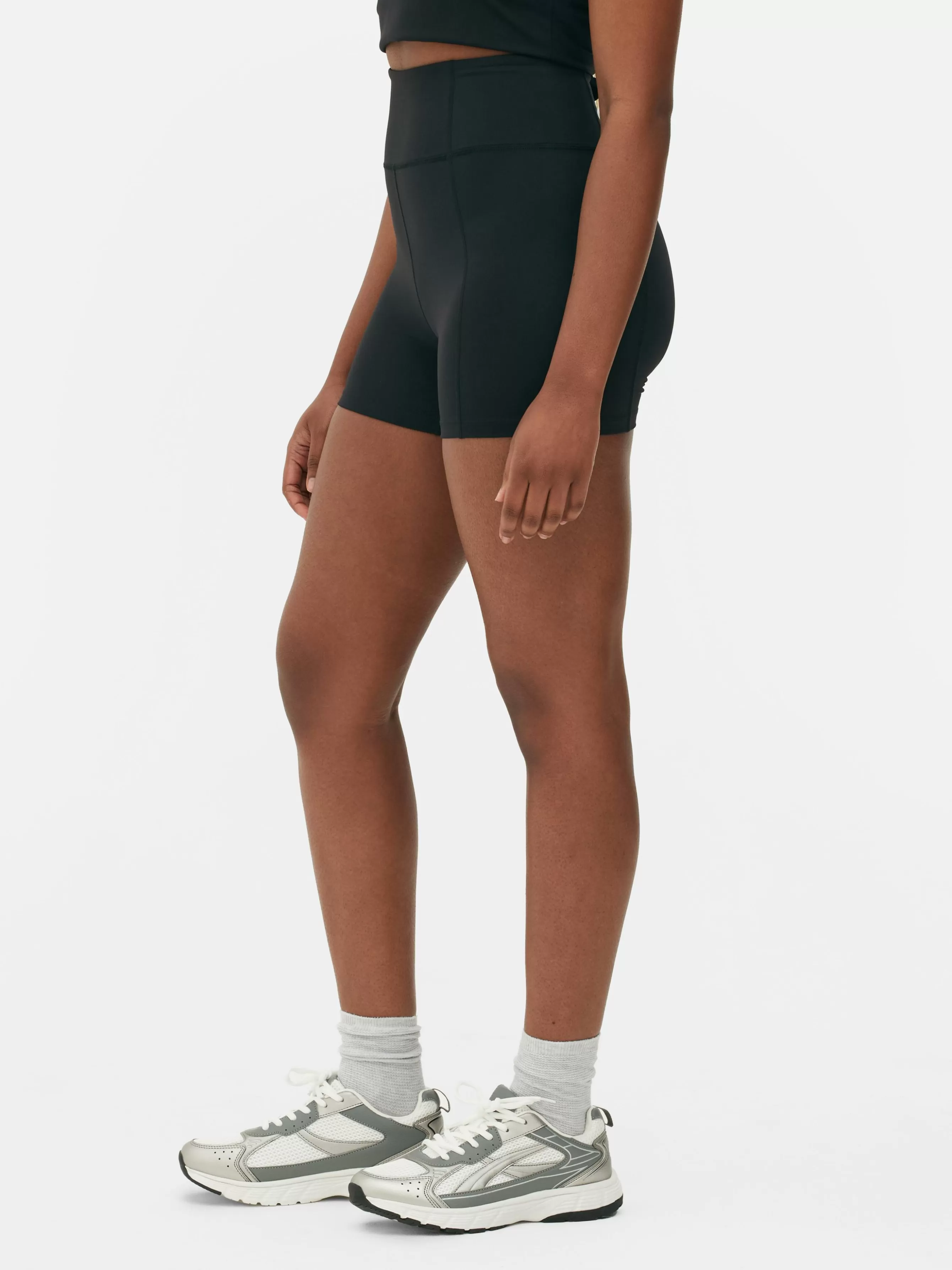 Discount Primark Short De Yoga Taille Haute En Tissu Ultra-doux Noir