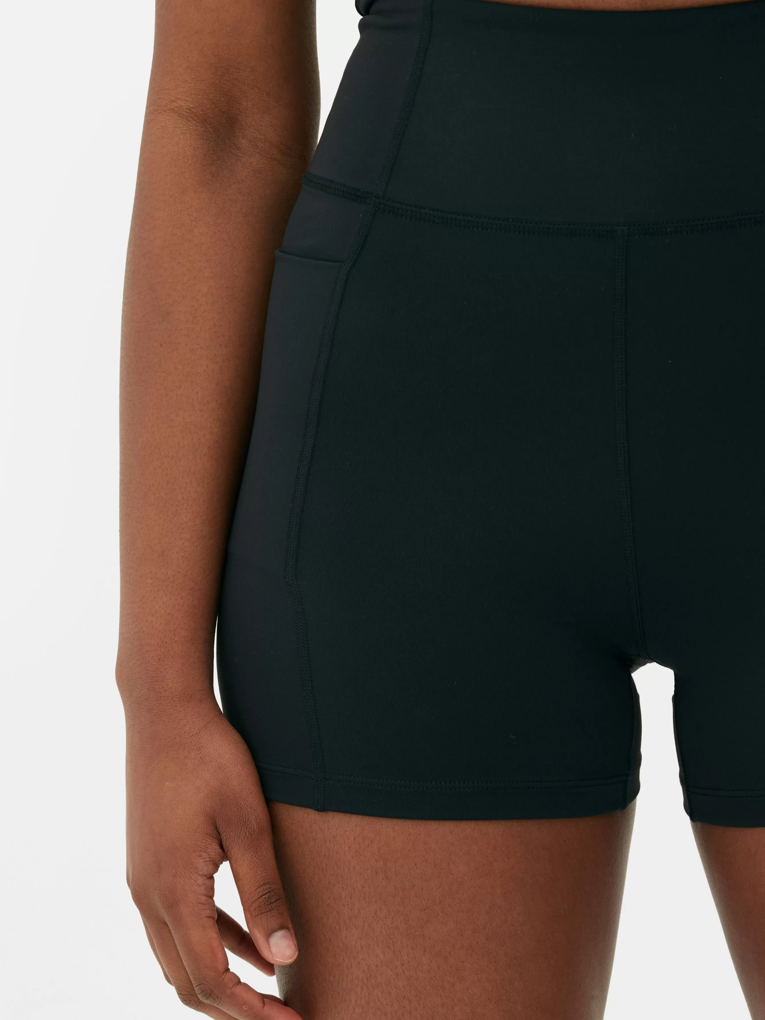 Discount Primark Short De Yoga Taille Haute En Tissu Ultra-doux Noir
