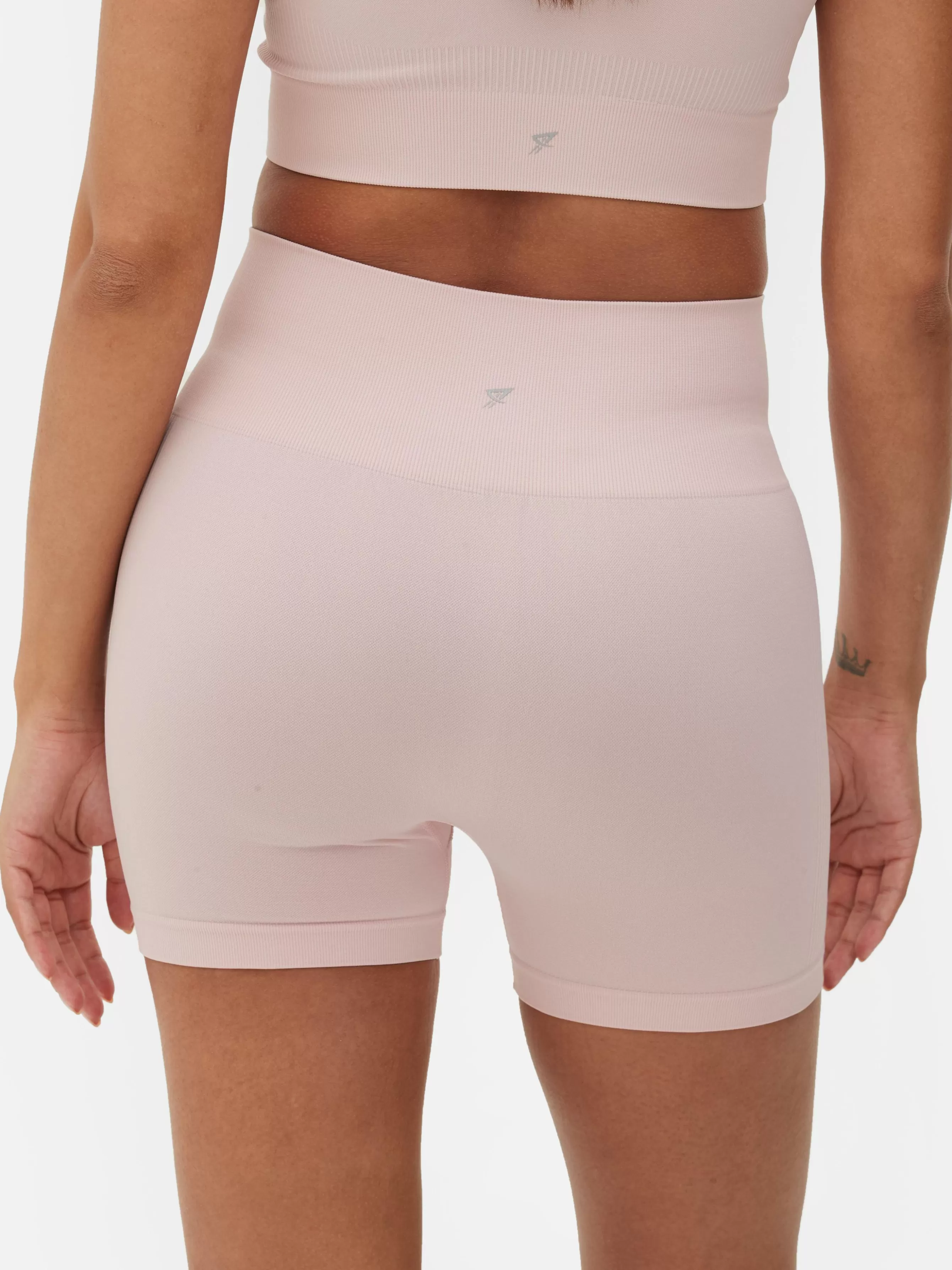Hot Primark Short De Yoga Taille Haute Sans Coutures Rose clair