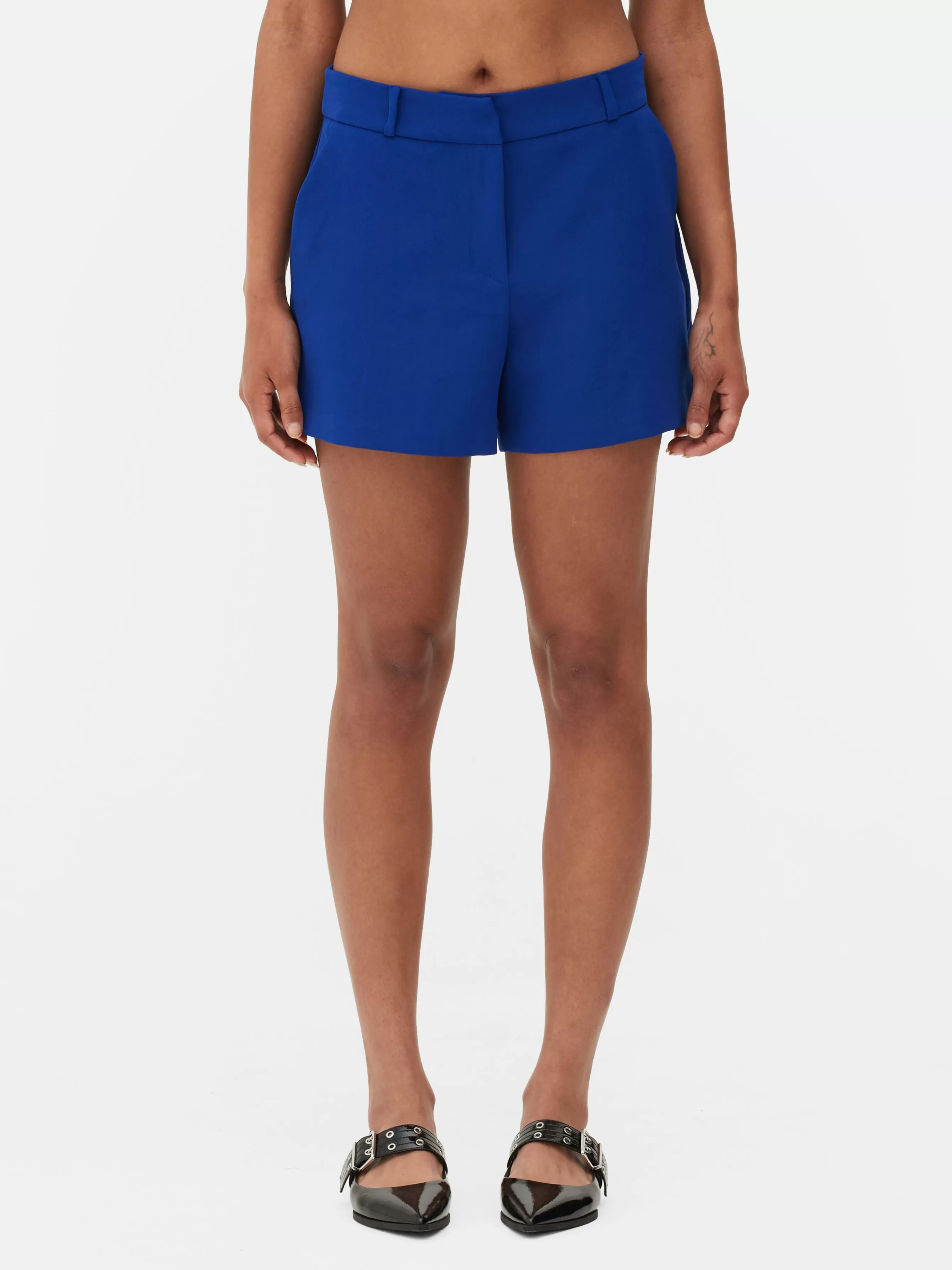 Best Primark Short Droit Ajusté à Coordonner Bleu cobalt