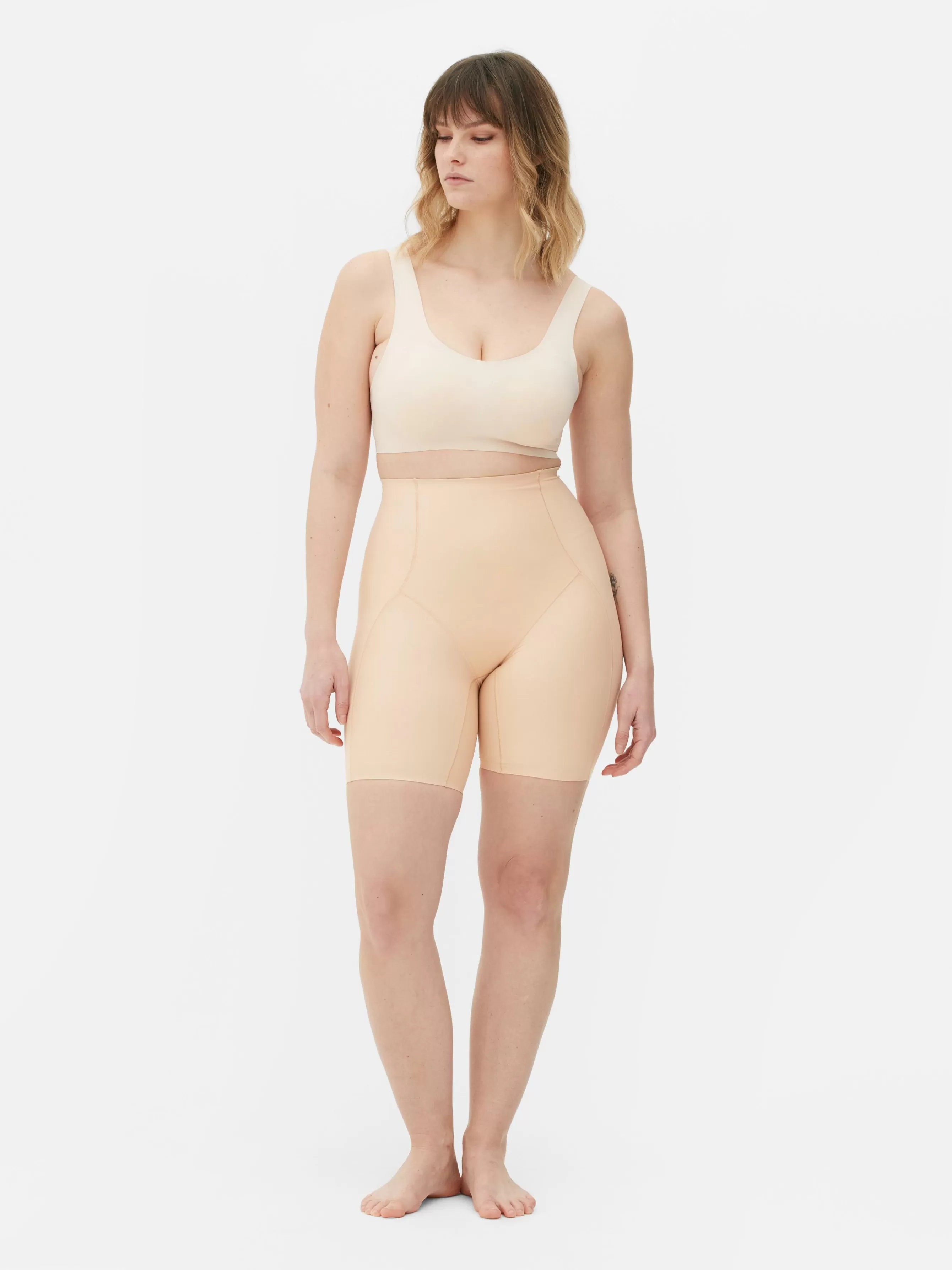 Fashion Primark Short Gainant Et Lissant Taupe