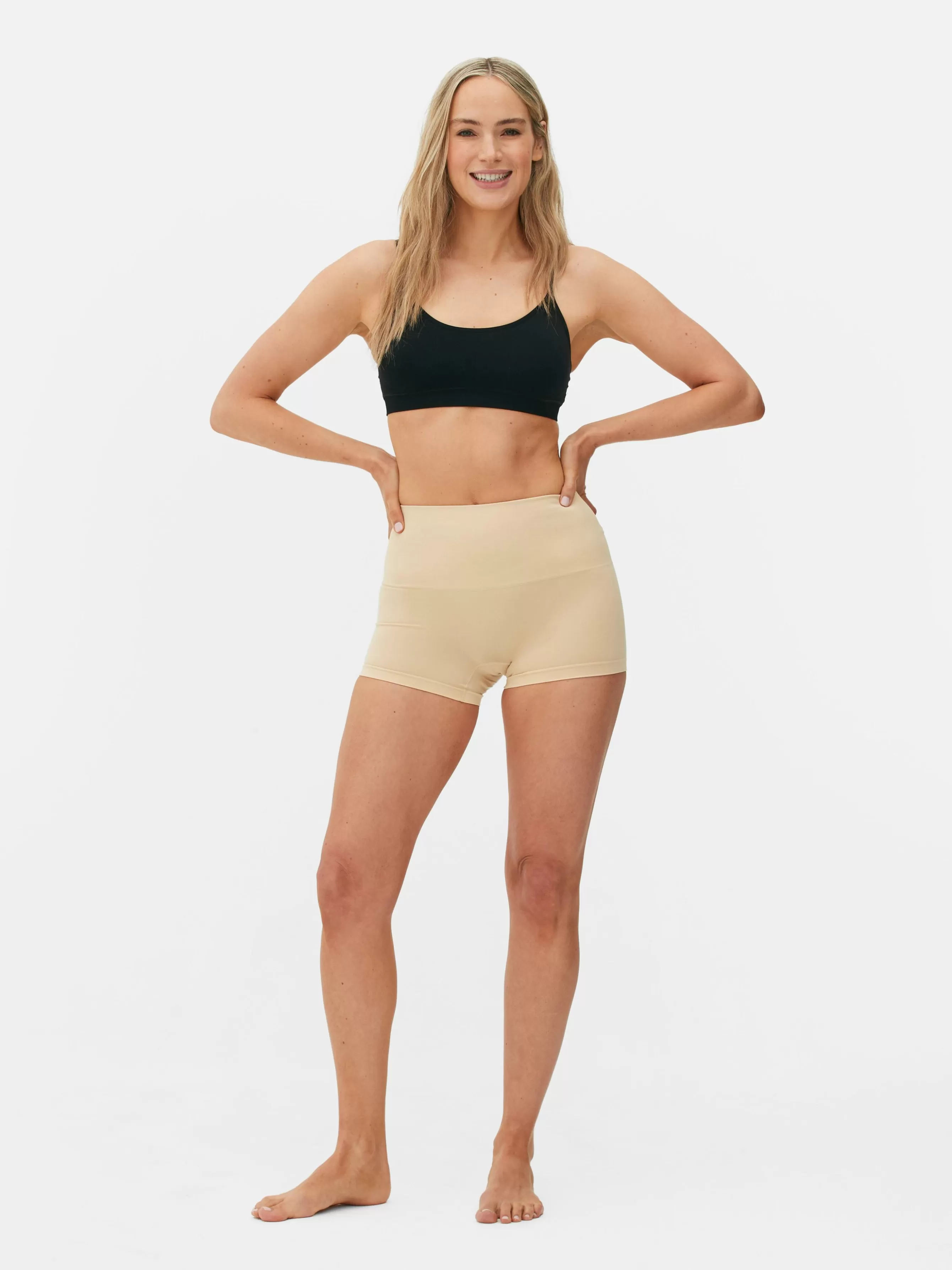 Fashion Primark Short Sculptant Sans Coutures Taupe