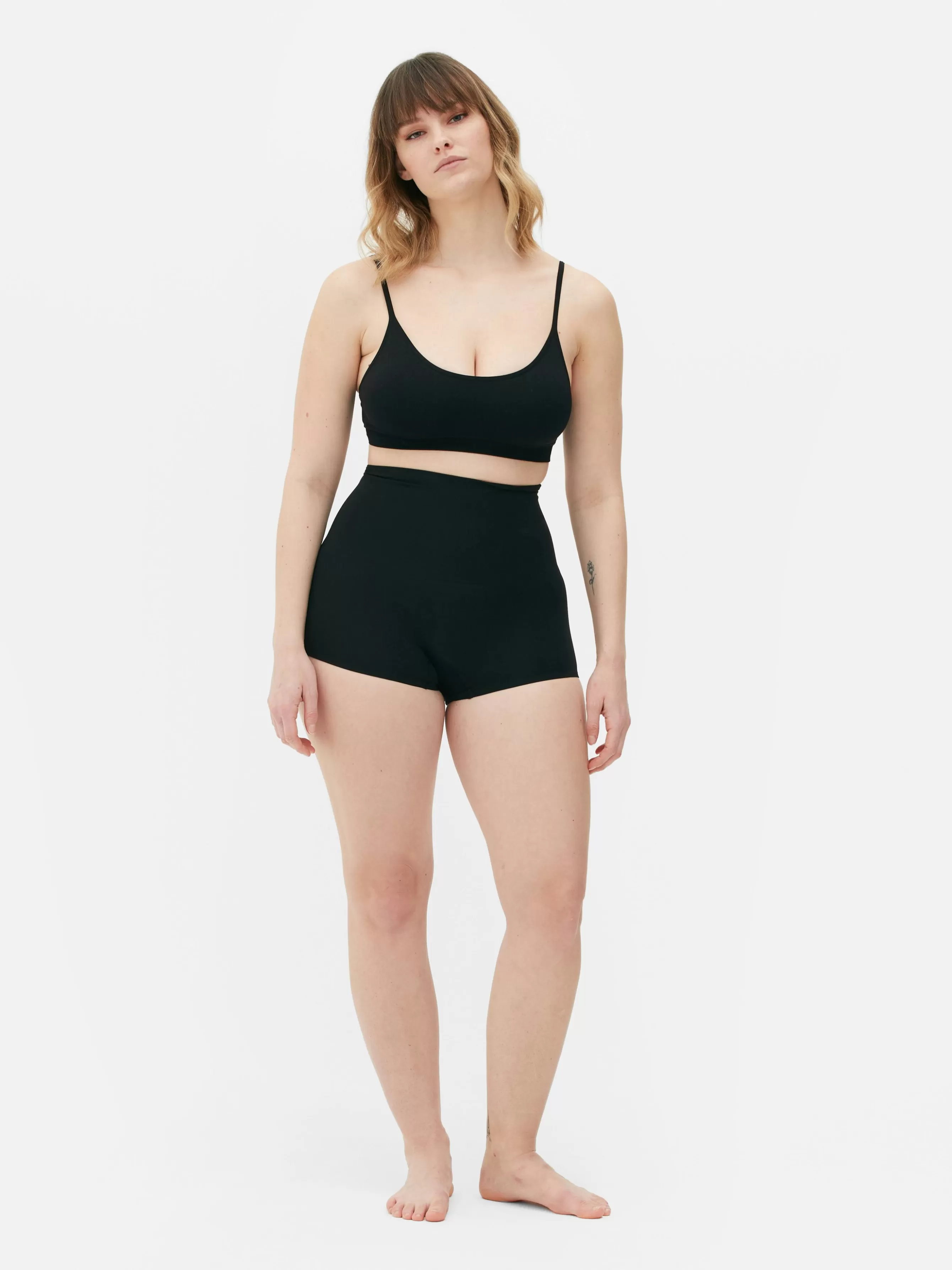 Best Sale Primark Short Sculptant Sans Coutures Noir