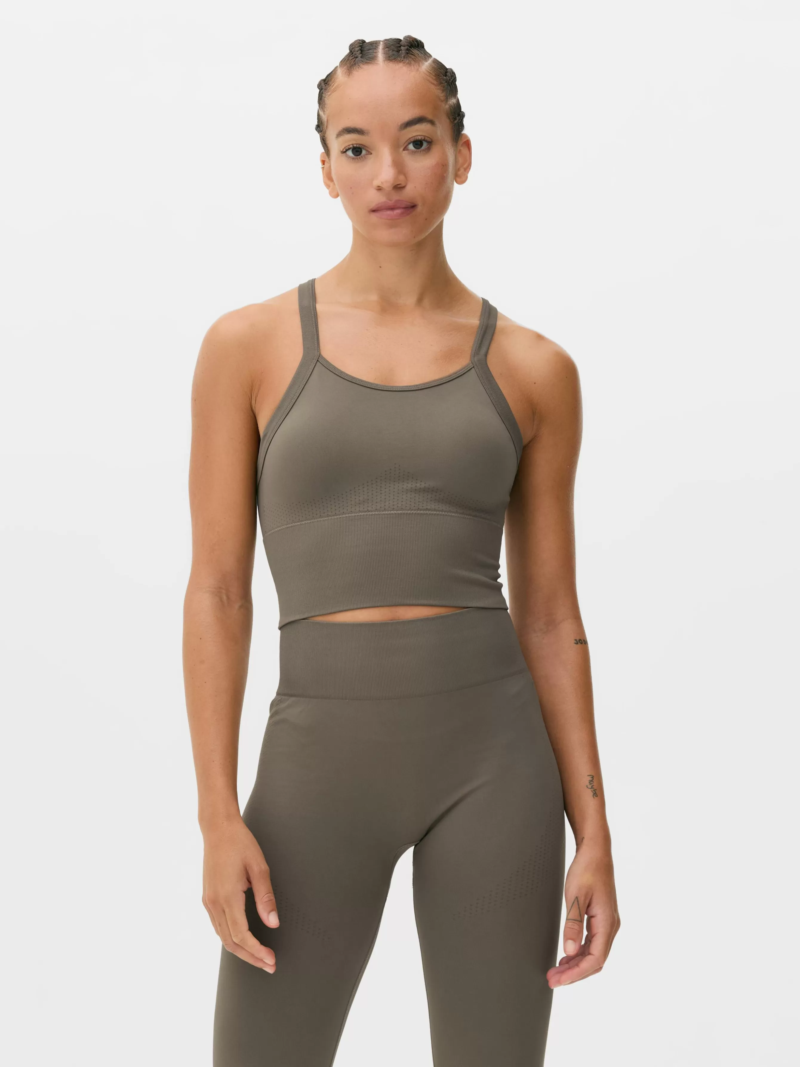 Shop Primark Soutien-gorge De Sport à Dos Nageur Chocolat