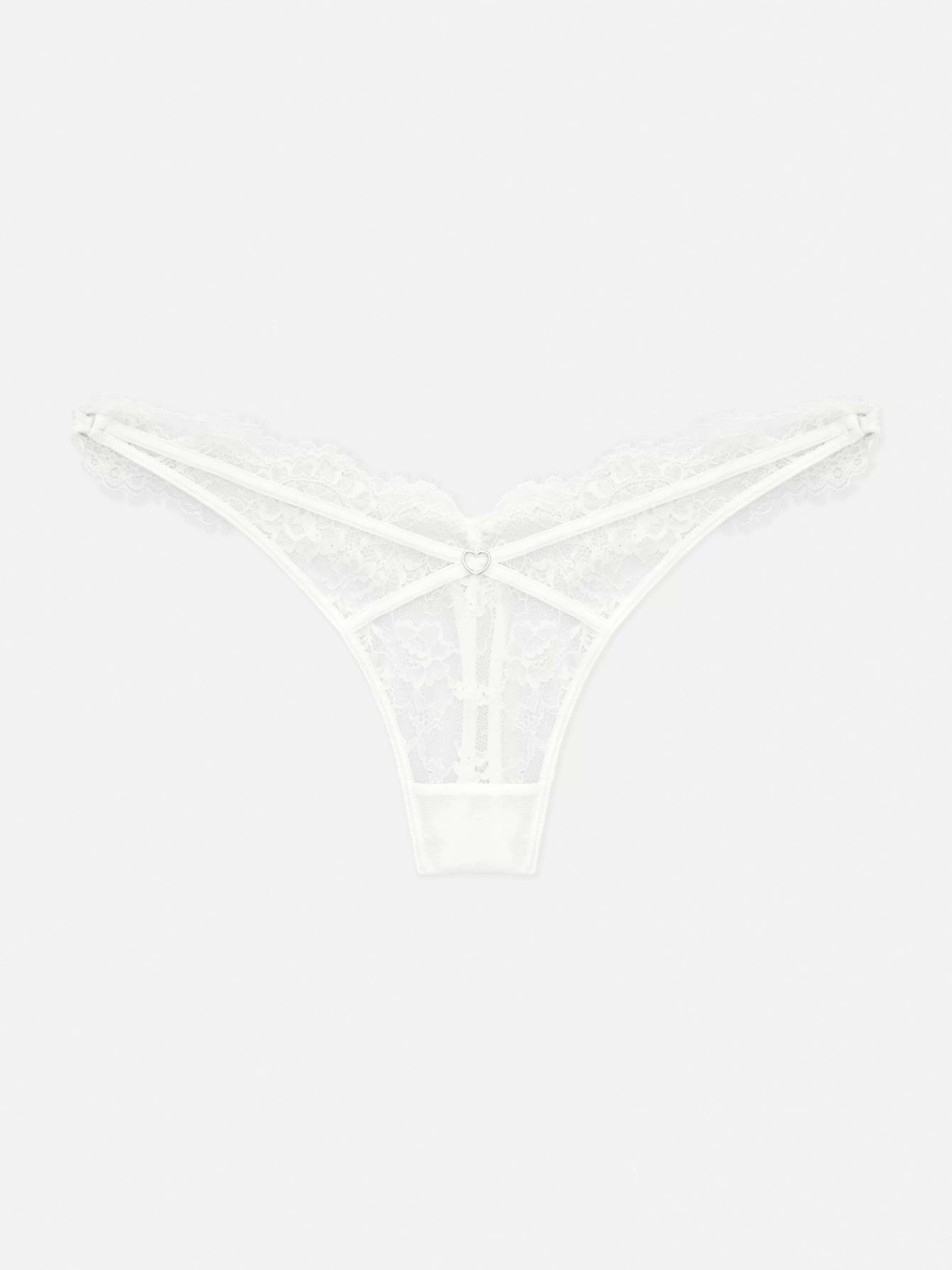 Outlet Primark String De Mariée En Dentelle Ivoire