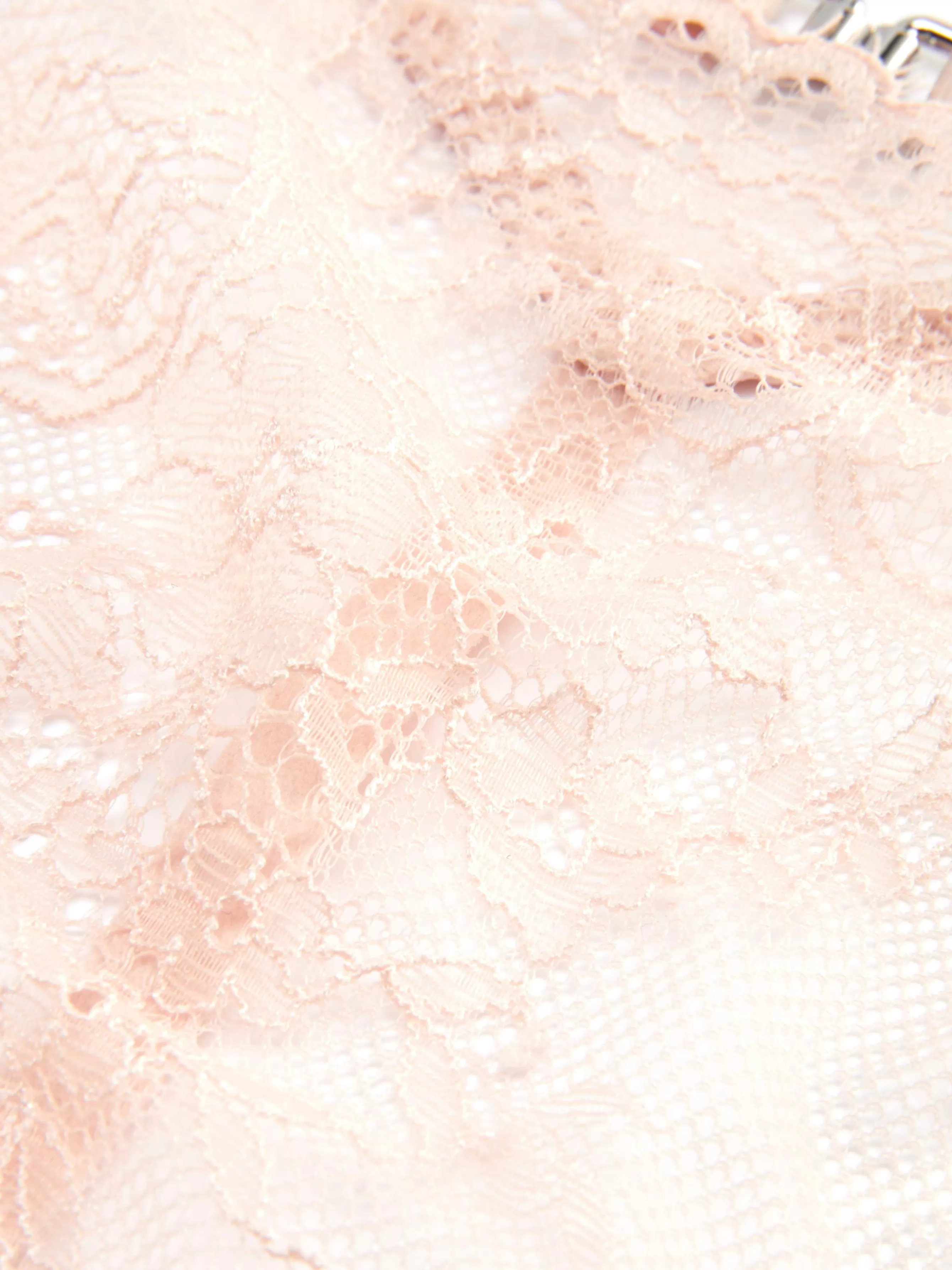 Fashion Primark String En Dentelle Festonnée Rose