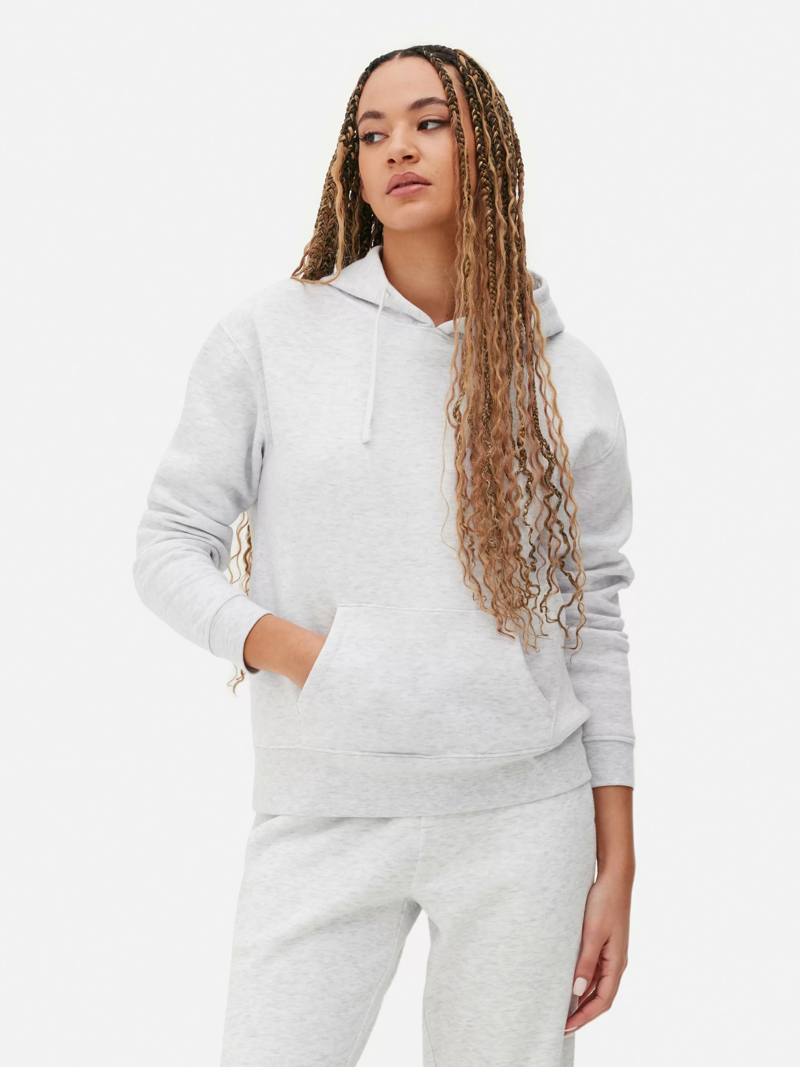 Best Primark Sweat à Capuche à Cordon De Serrage Gris chiné