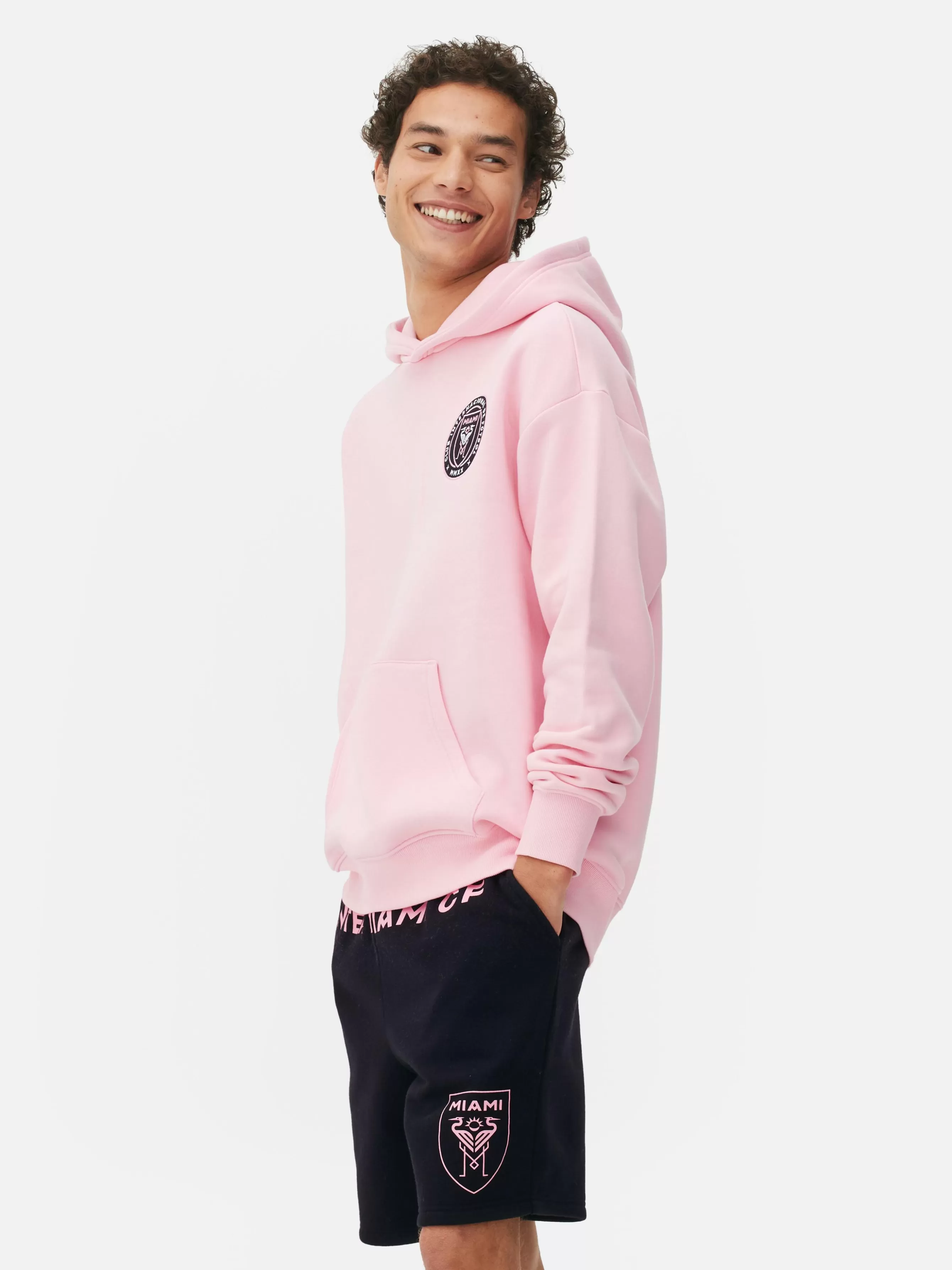 Shop Primark Sweat à Capuche à Logo Inter Miami Rose