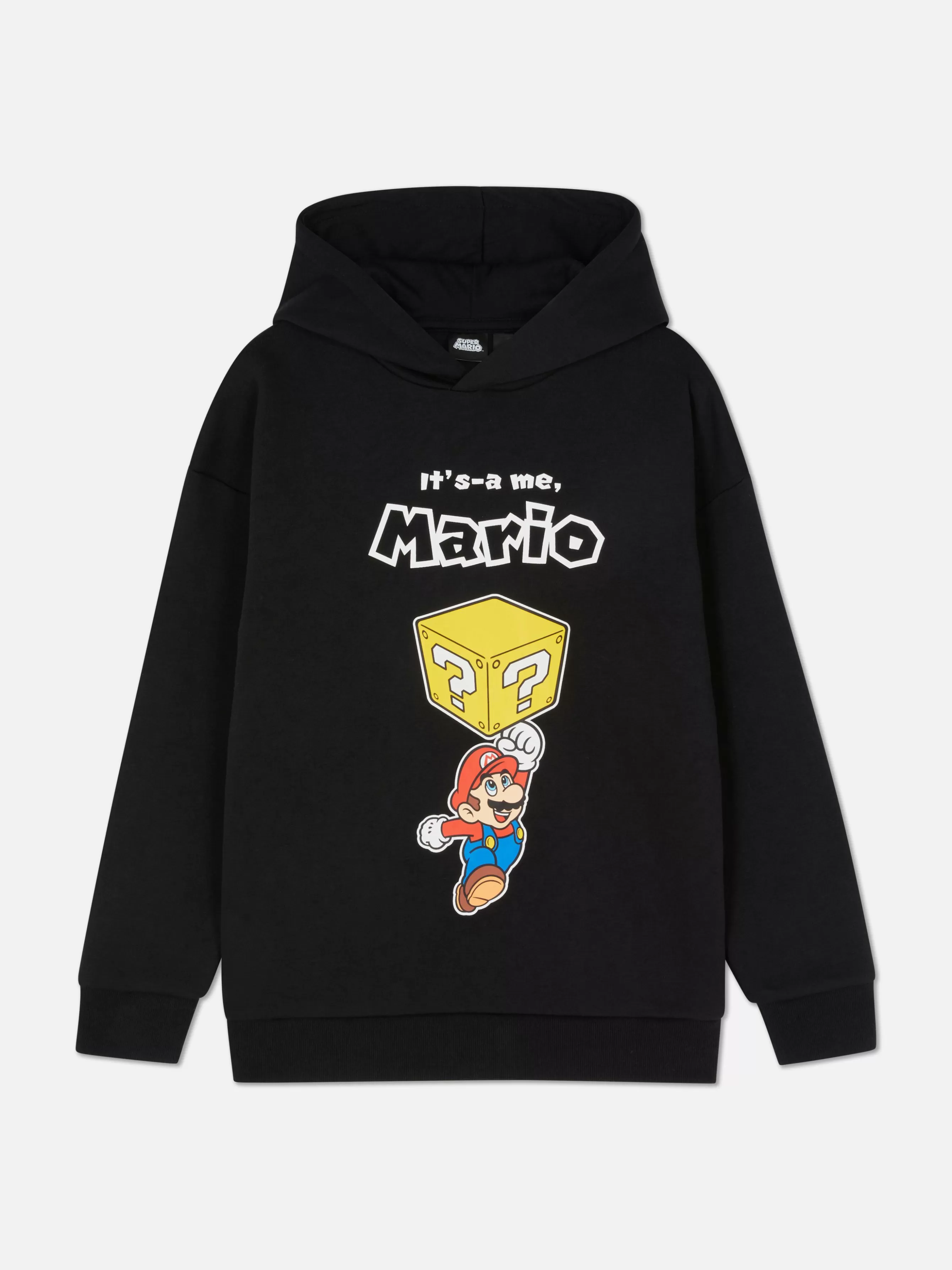 Fashion Primark Sweat à Capuche à Motif Briques Super Mario Noir