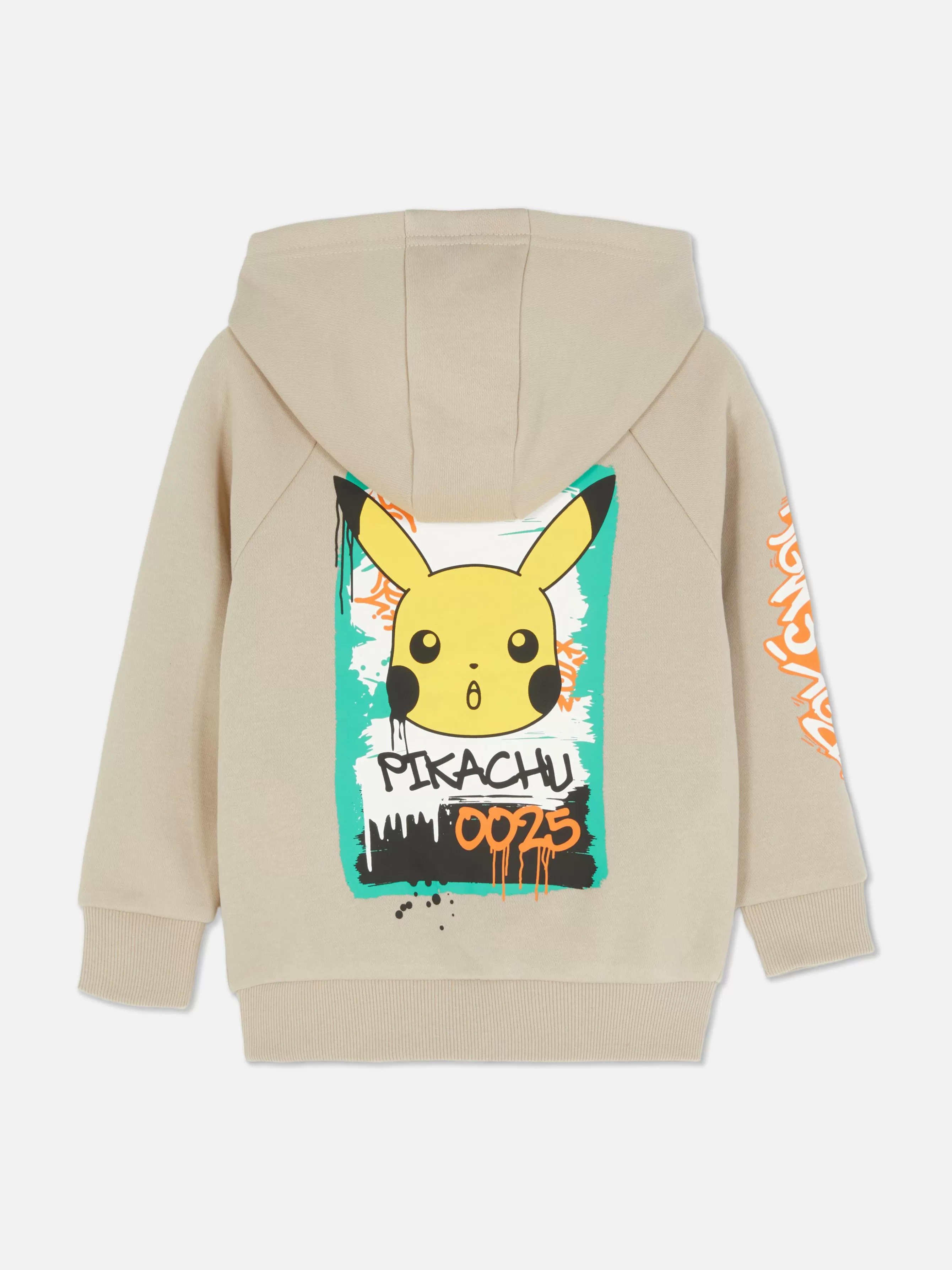 Store Primark Sweat à Capuche à Motif Graffiti Pokémon Pikachu Grège