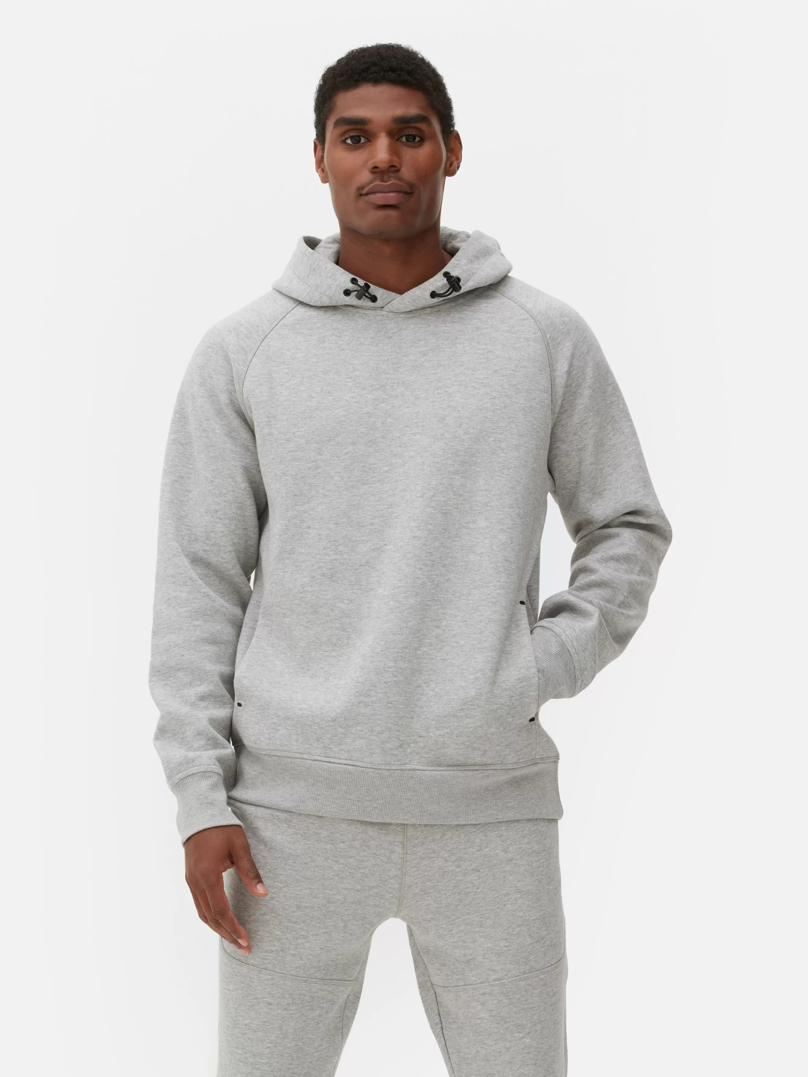 Flash Sale Primark Sweat à Capuche De Sport Contrecollé Gris chiné