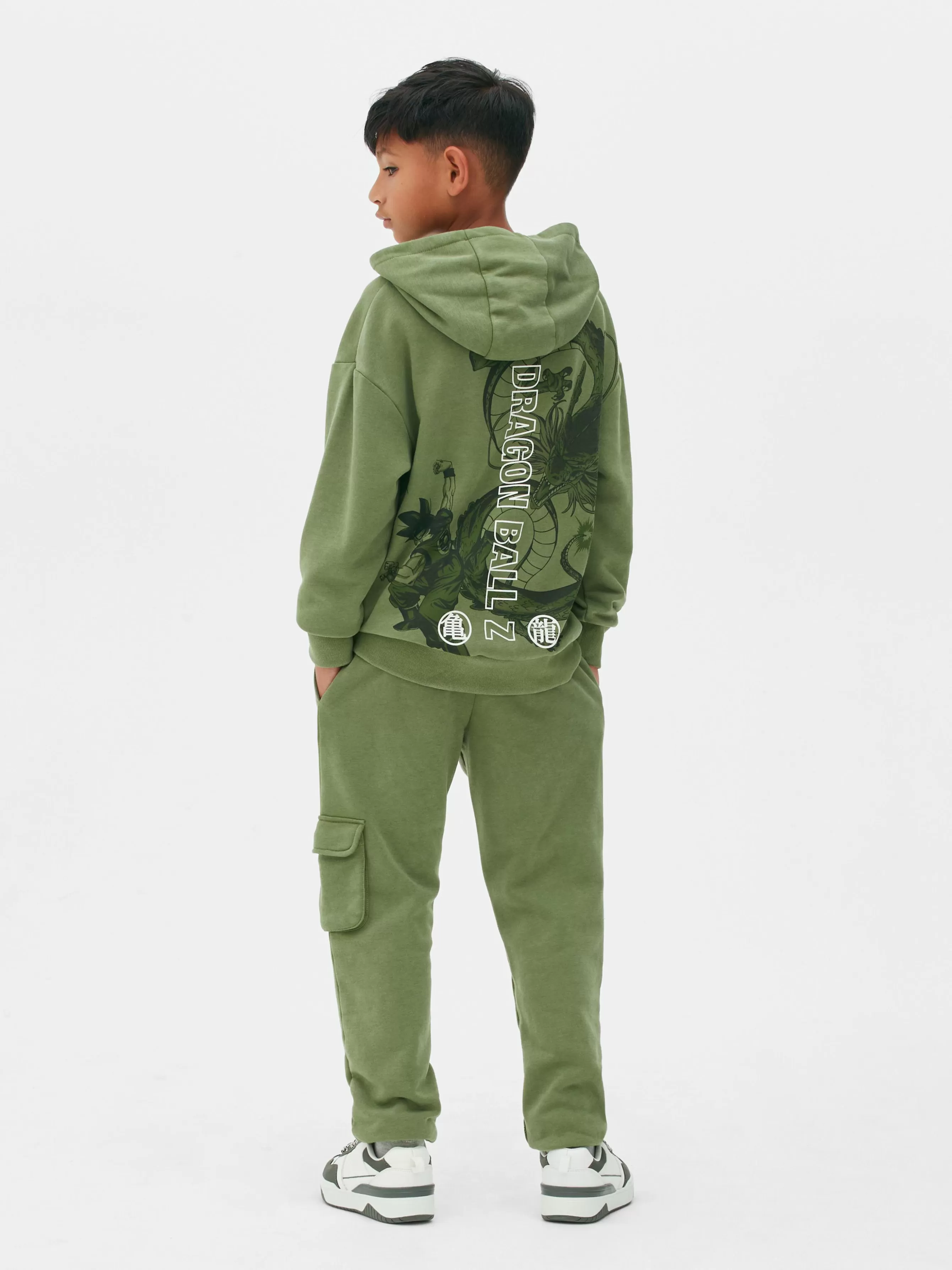 New Primark Sweat à Capuche Dragon Ball Z Shenron Kaki