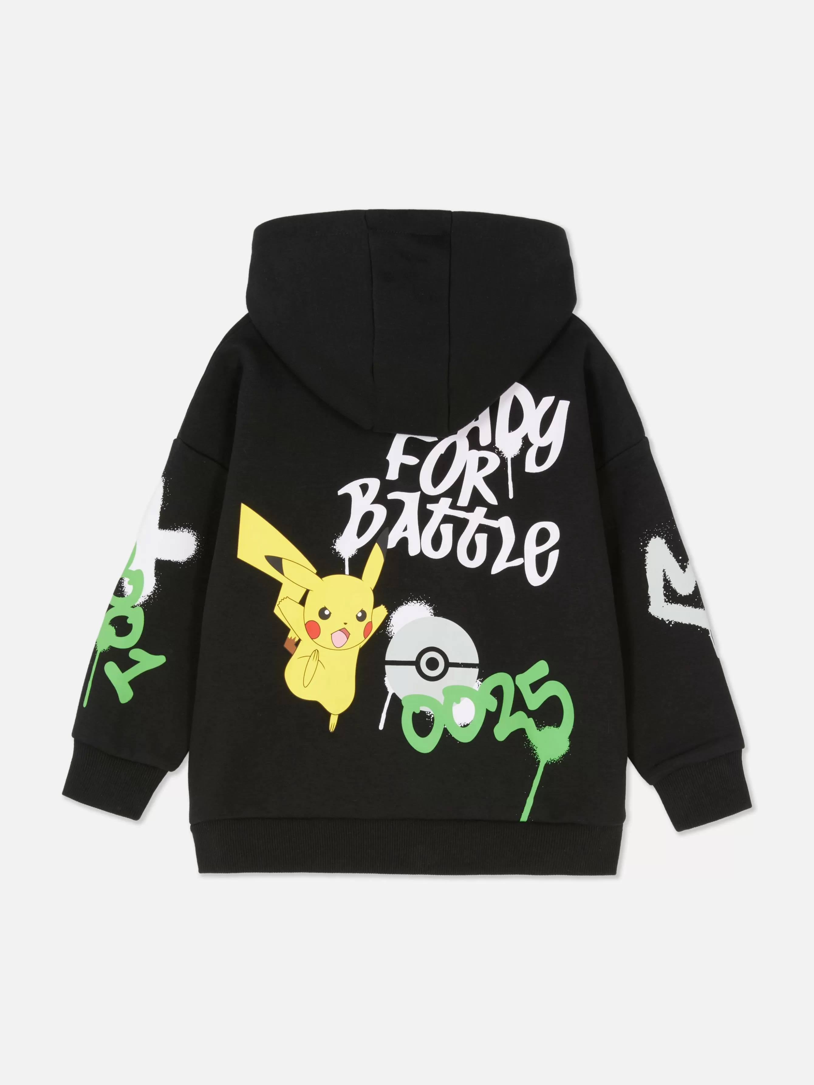 Best Primark Sweat à Capuche Graphique Pokémon à Coordonner Noir