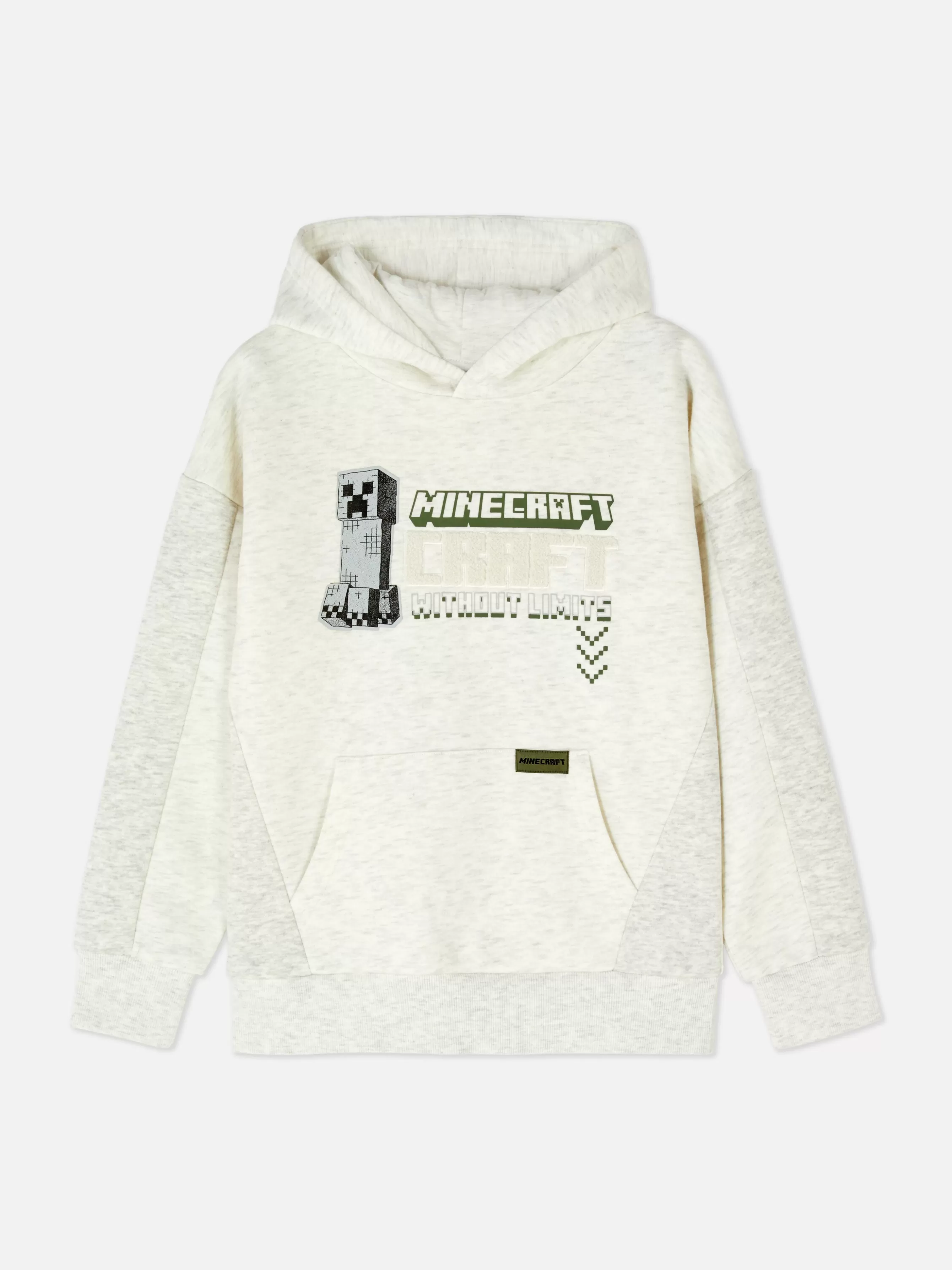 Cheap Primark Sweat à Capuche Minecraft Creeper Grège