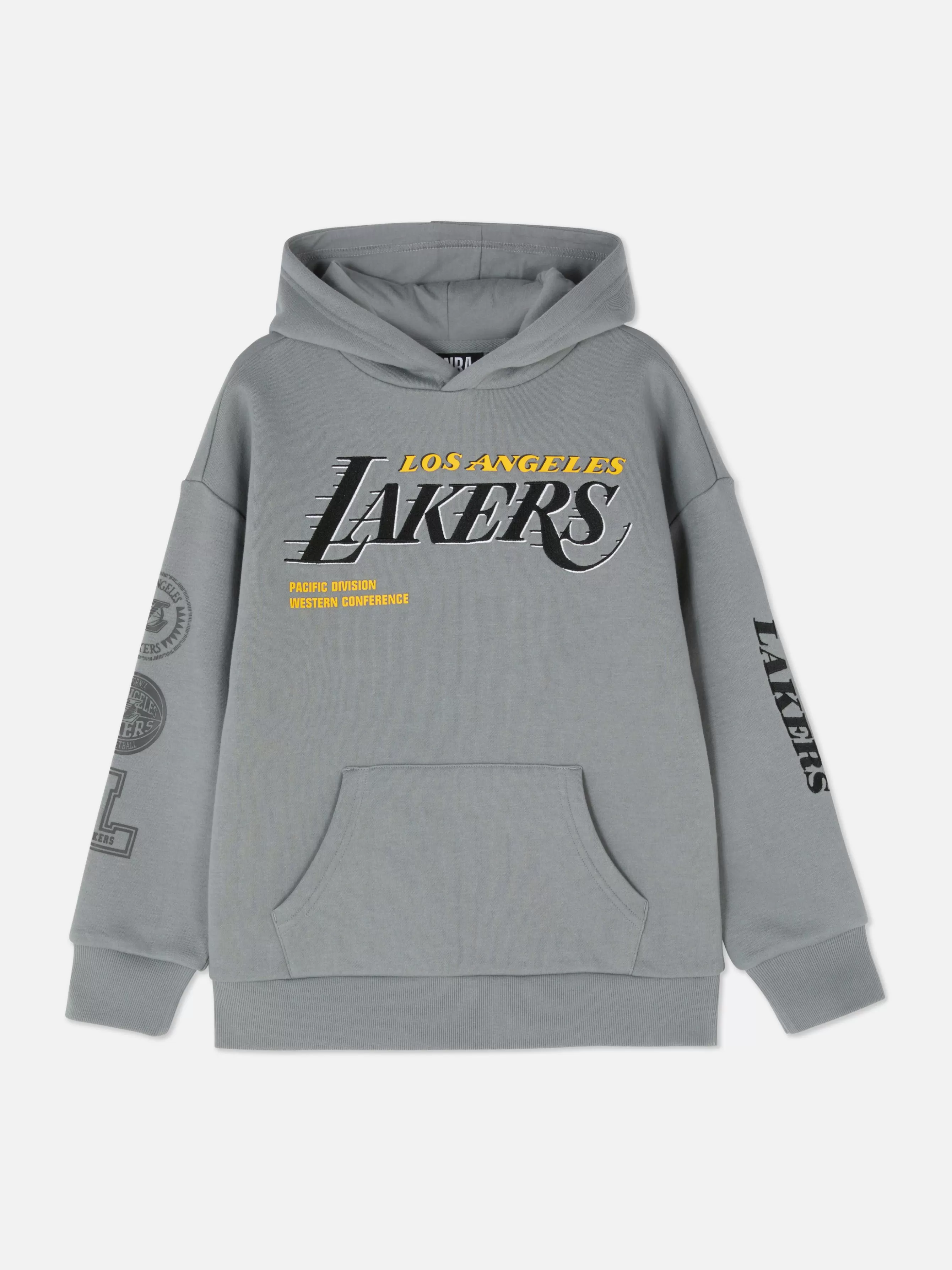 Fashion Primark Sweat à Capuche NBA LA Lakers Gris foncé