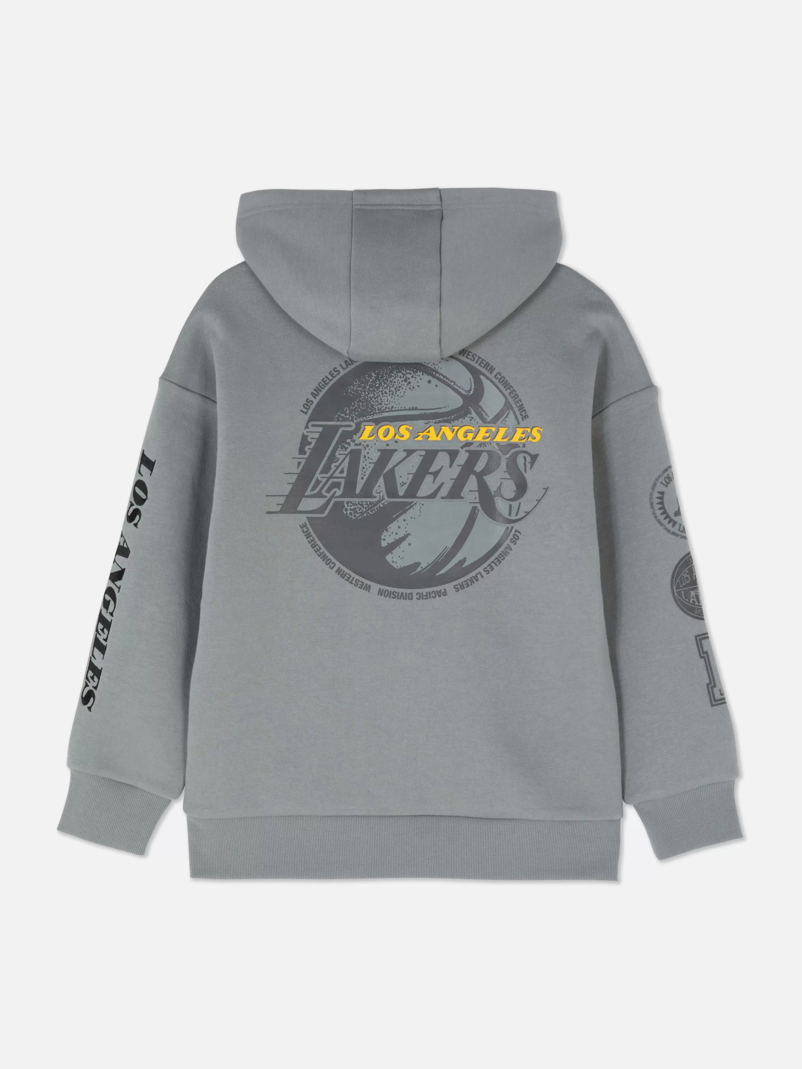 Fashion Primark Sweat à Capuche NBA LA Lakers Gris foncé