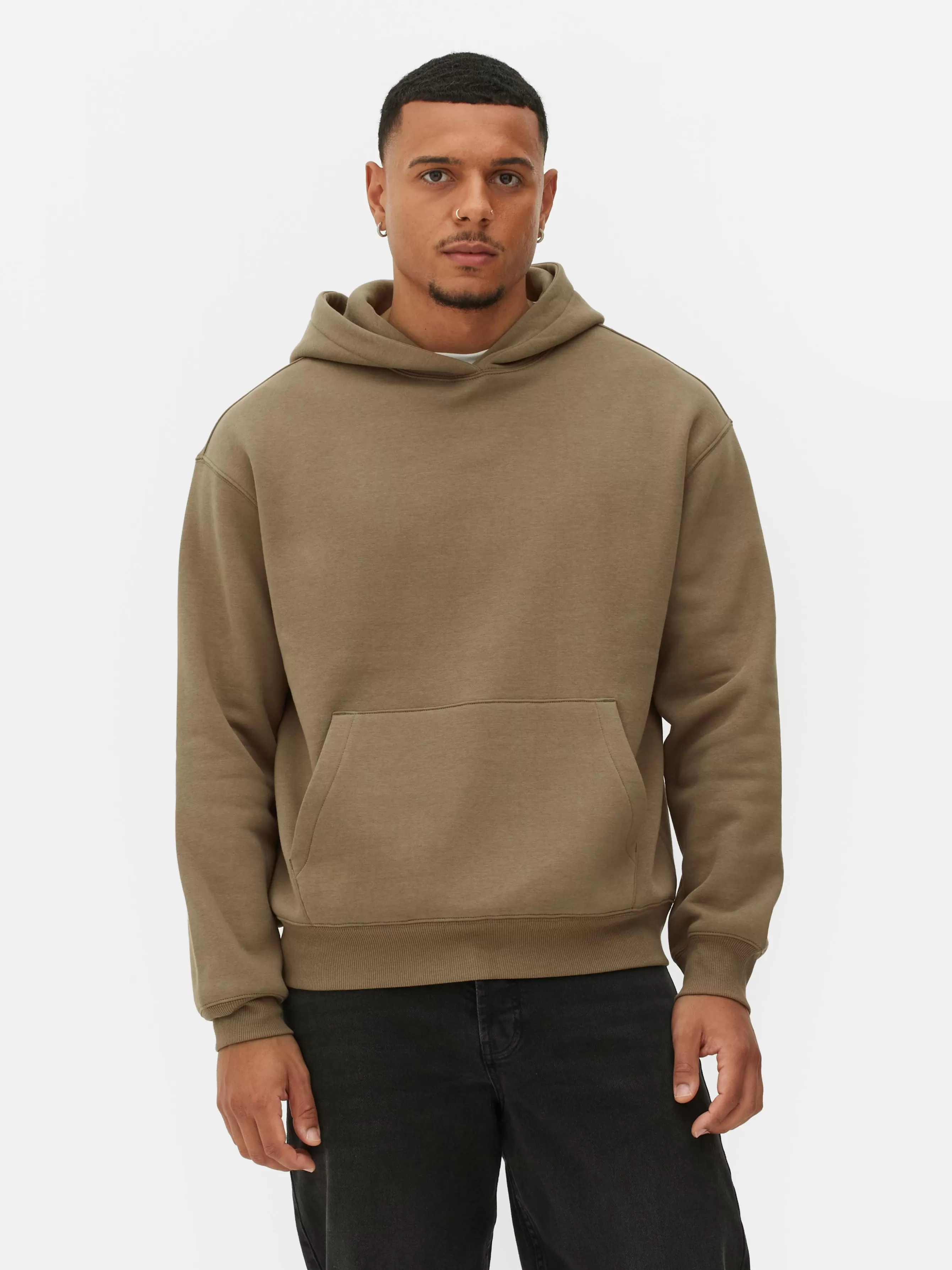 Sale Primark Sweat à Capuche Oversize En Jersey Marron clair