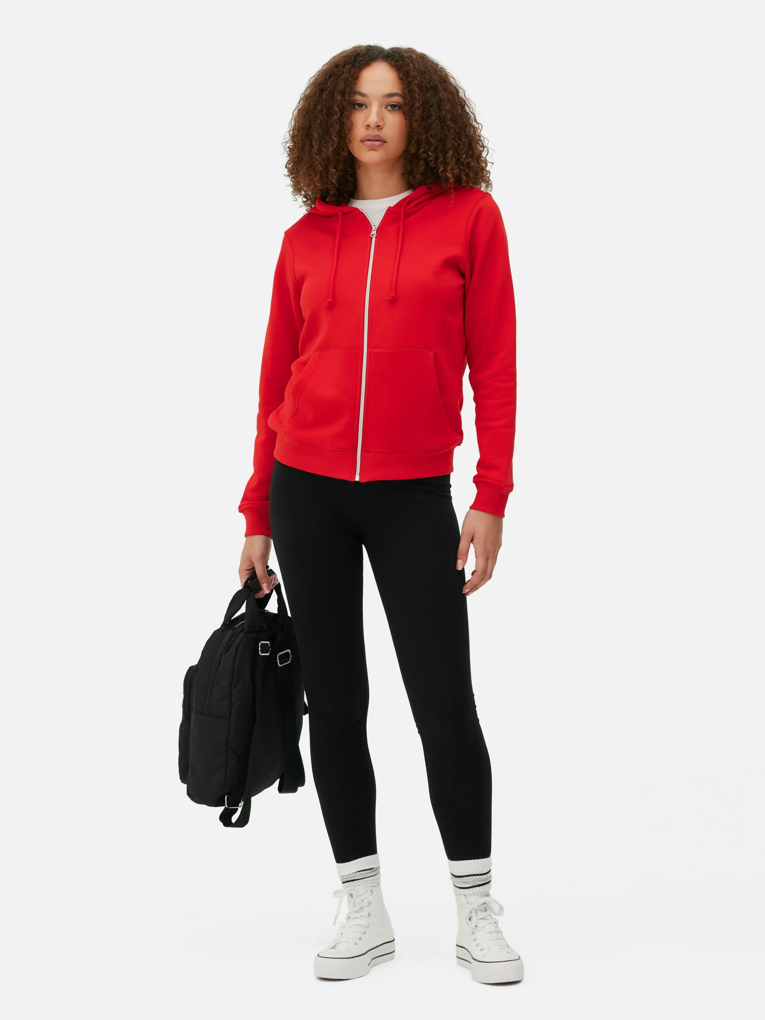 Discount Primark Sweat à Capuche Zippé Essential Rouge