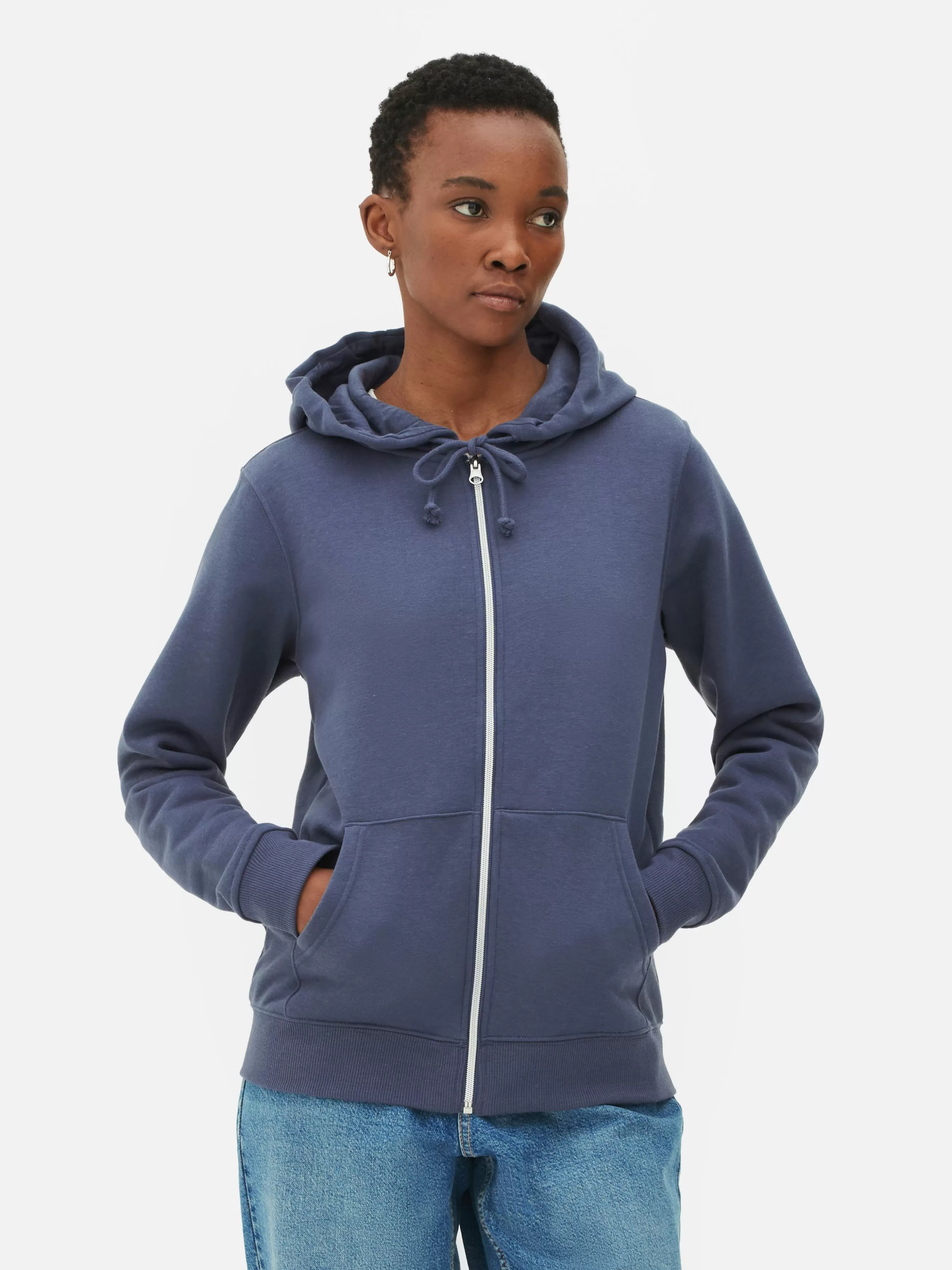 Sale Primark Sweat à Capuche Zippé Essential Bleu foncé