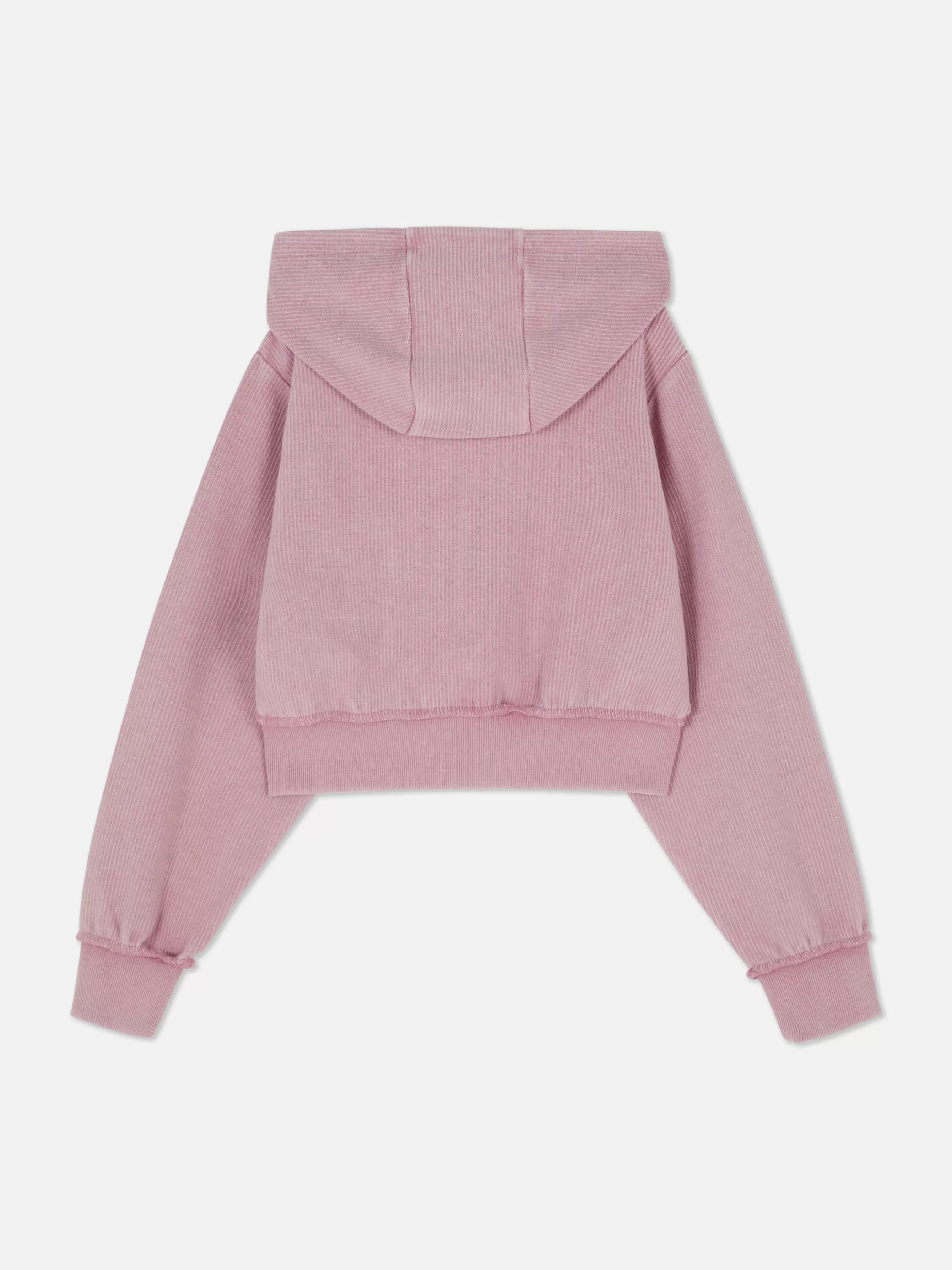 Sale Primark Sweat Côtelé Zippé à Capuche Rose