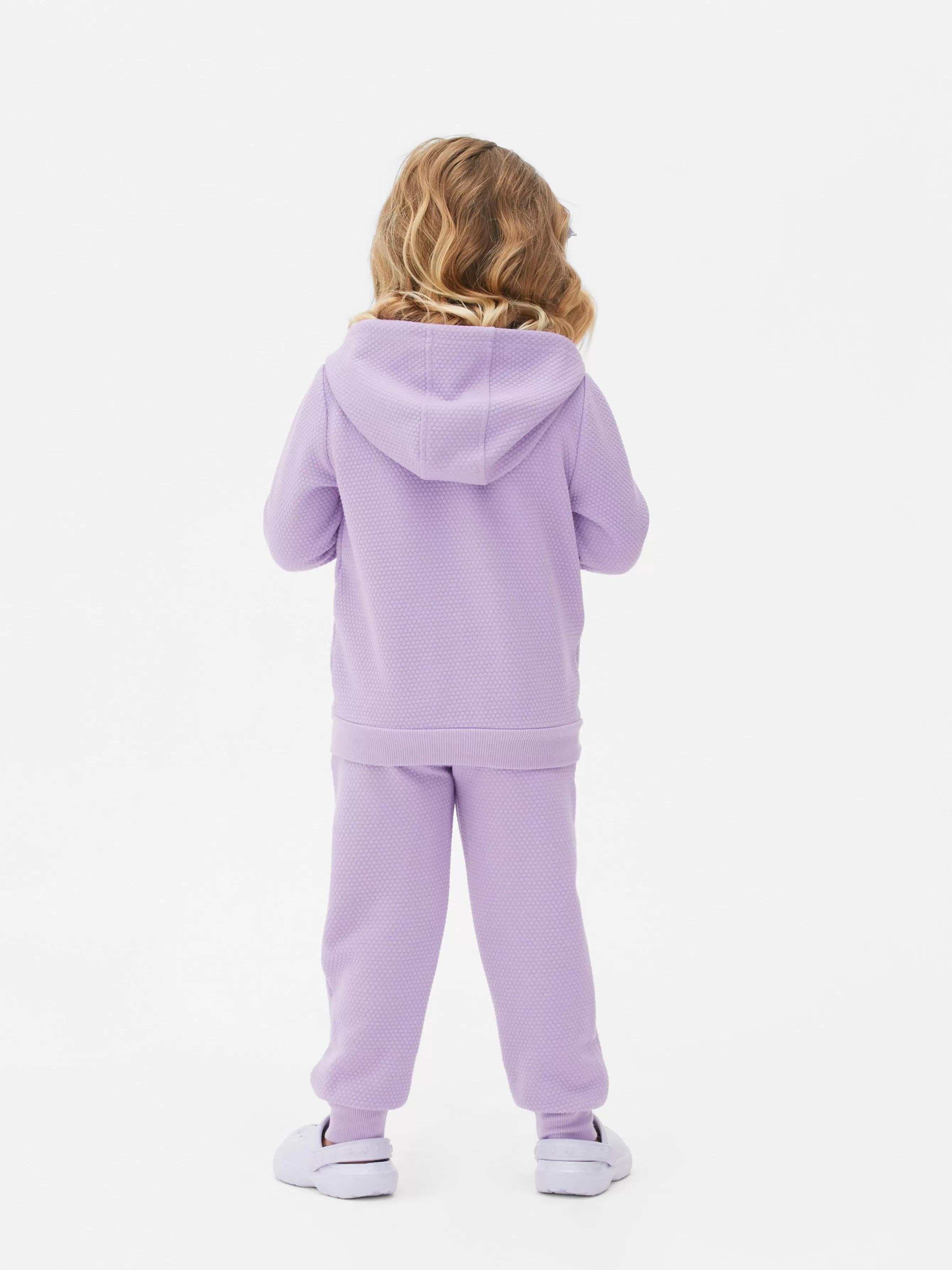 Hot Primark Sweat Texturé à Capuche Zippé Lilas