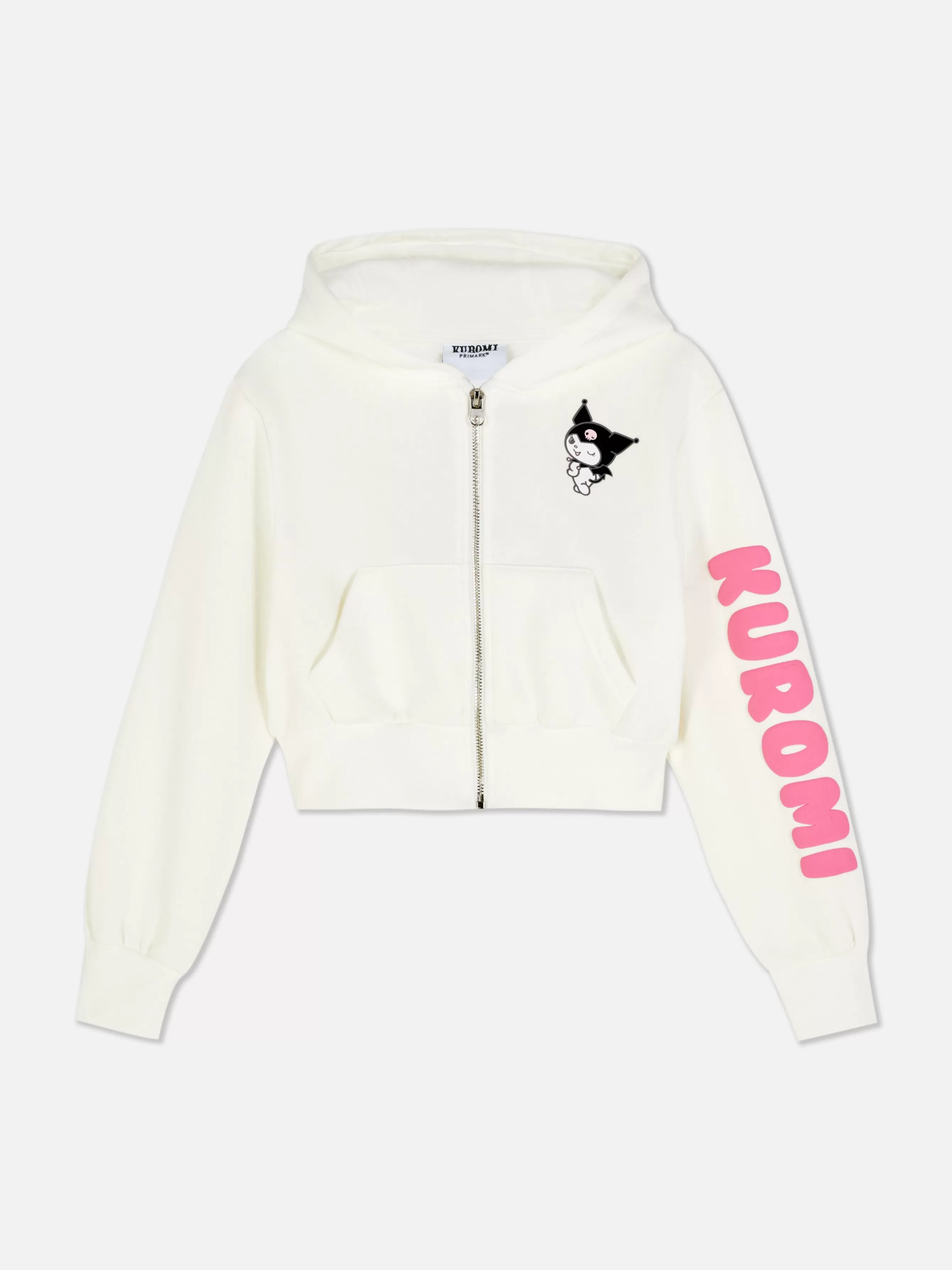 Sale Primark Sweat Zippé à Capuche Hello Kitty Kuromi Blanc