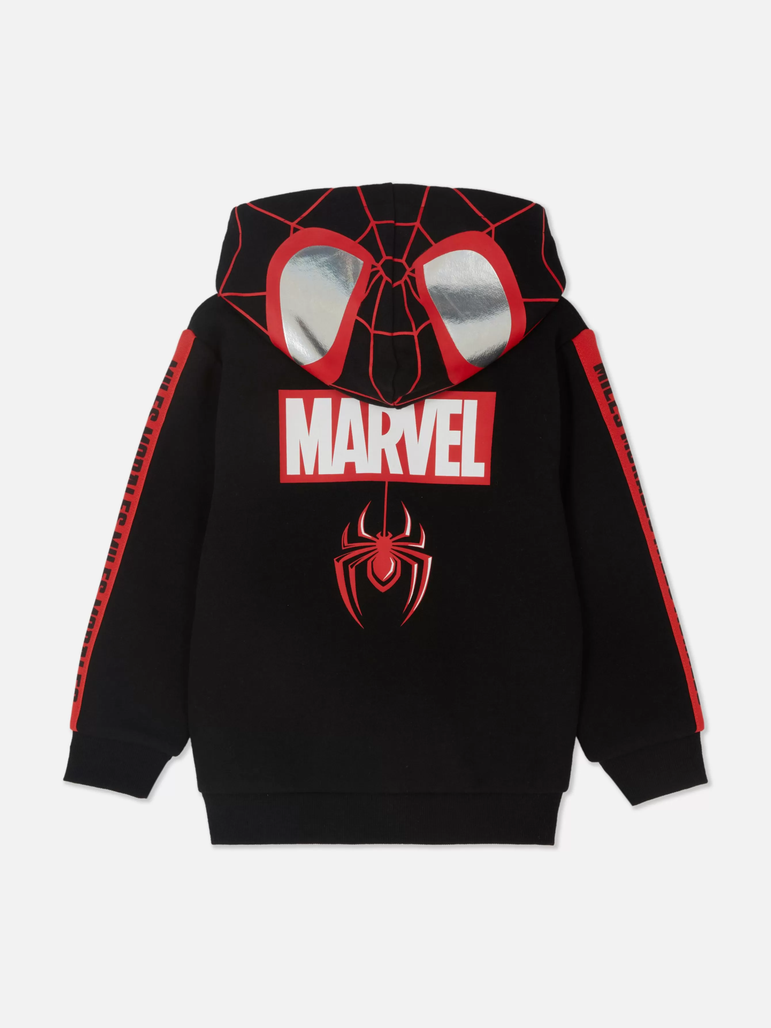 New Primark Sweat Zippé à Capuche Marvel Spider-Man Miles Morales Noir