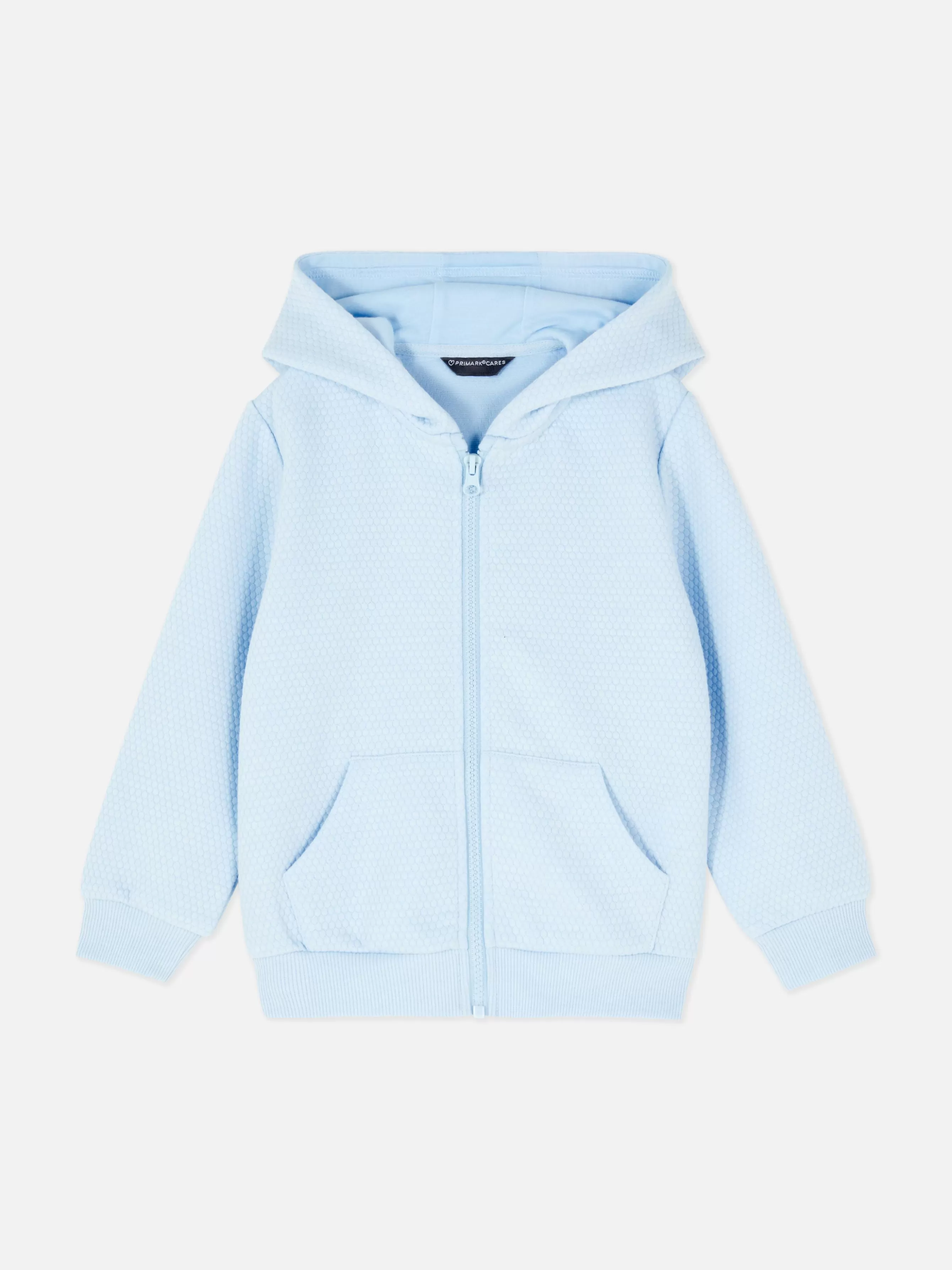 Outlet Primark Sweat Zippé Texturé à Capuche Bleu