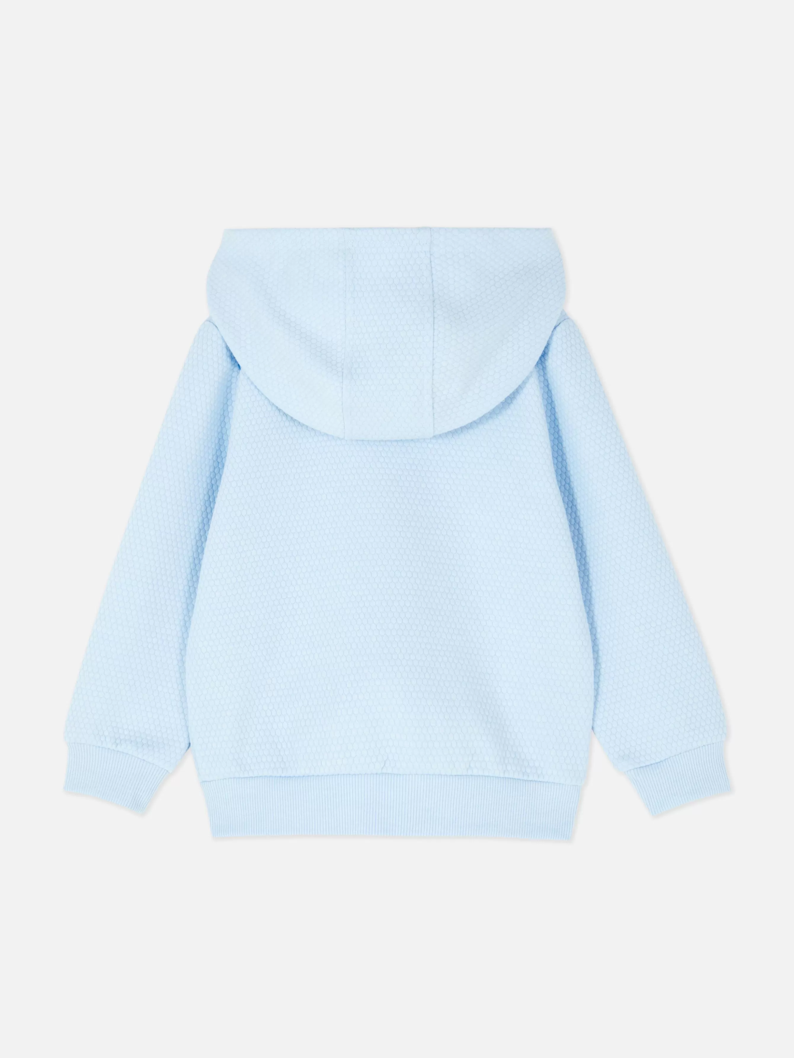 Outlet Primark Sweat Zippé Texturé à Capuche Bleu