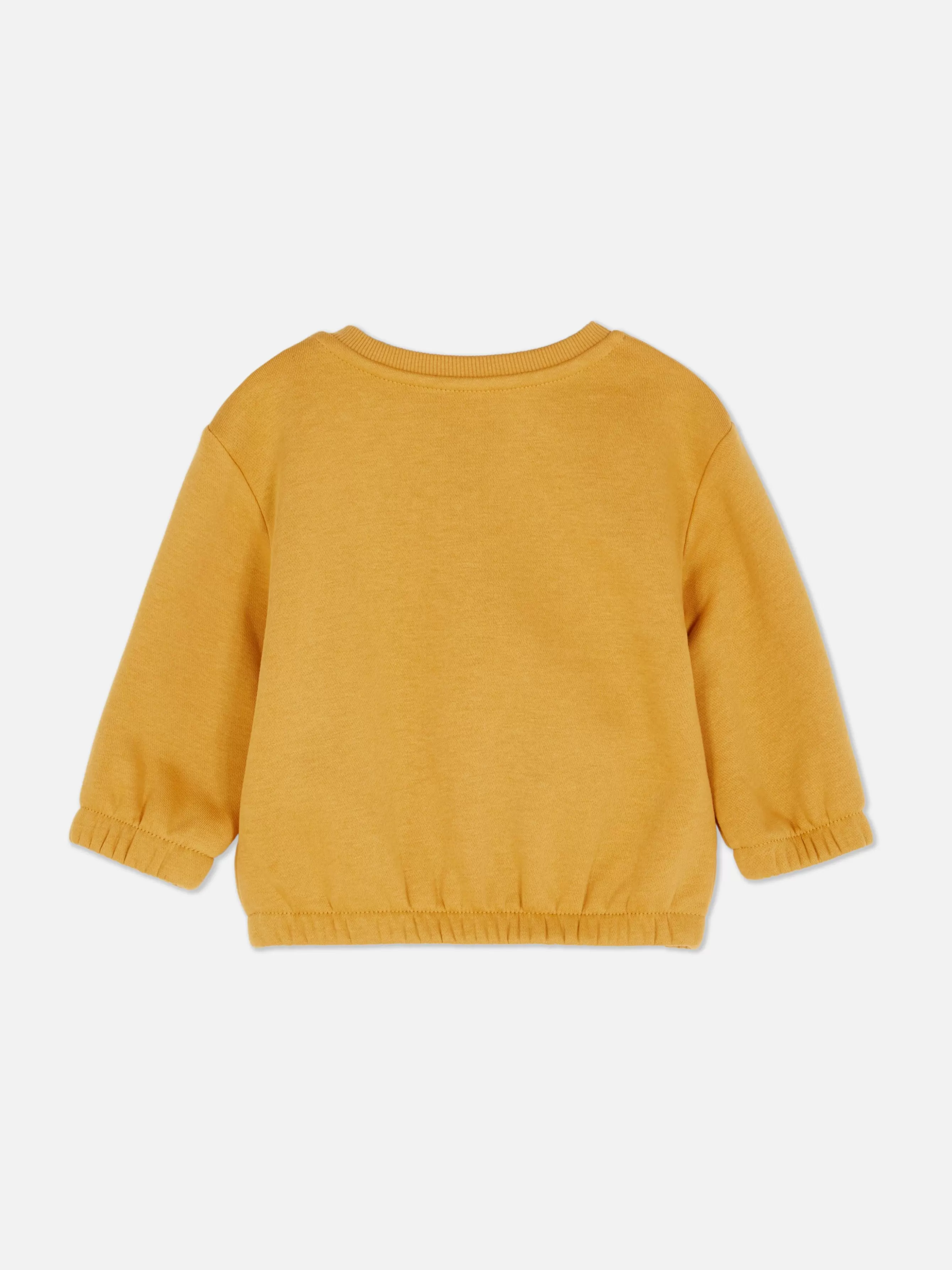 Fashion Primark Sweat-shirt à Col Ras-du-cou Jaune foncé