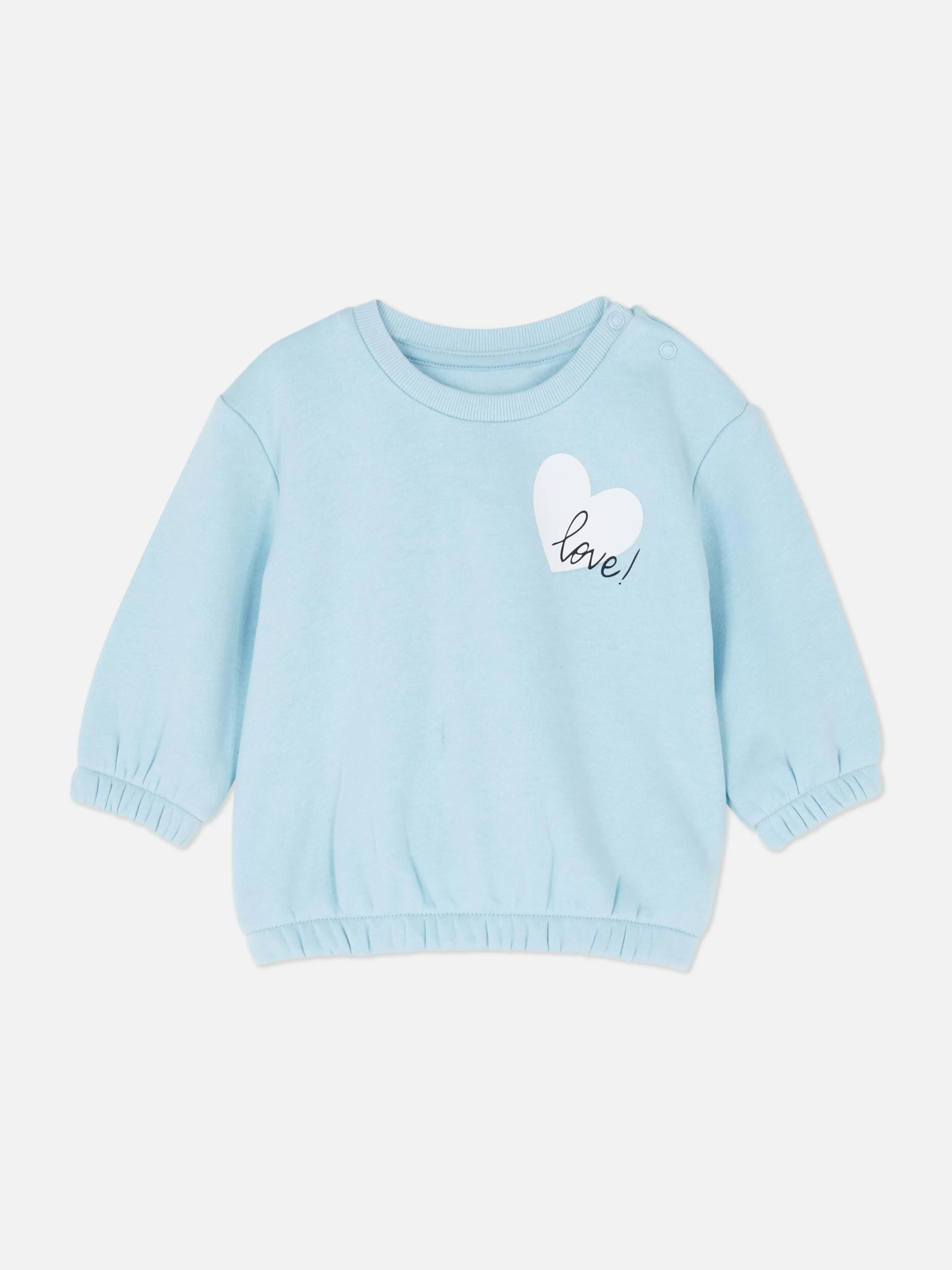 Shop Primark Sweat-shirt à Col Ras-du-cou à Coordonner Bleu clair