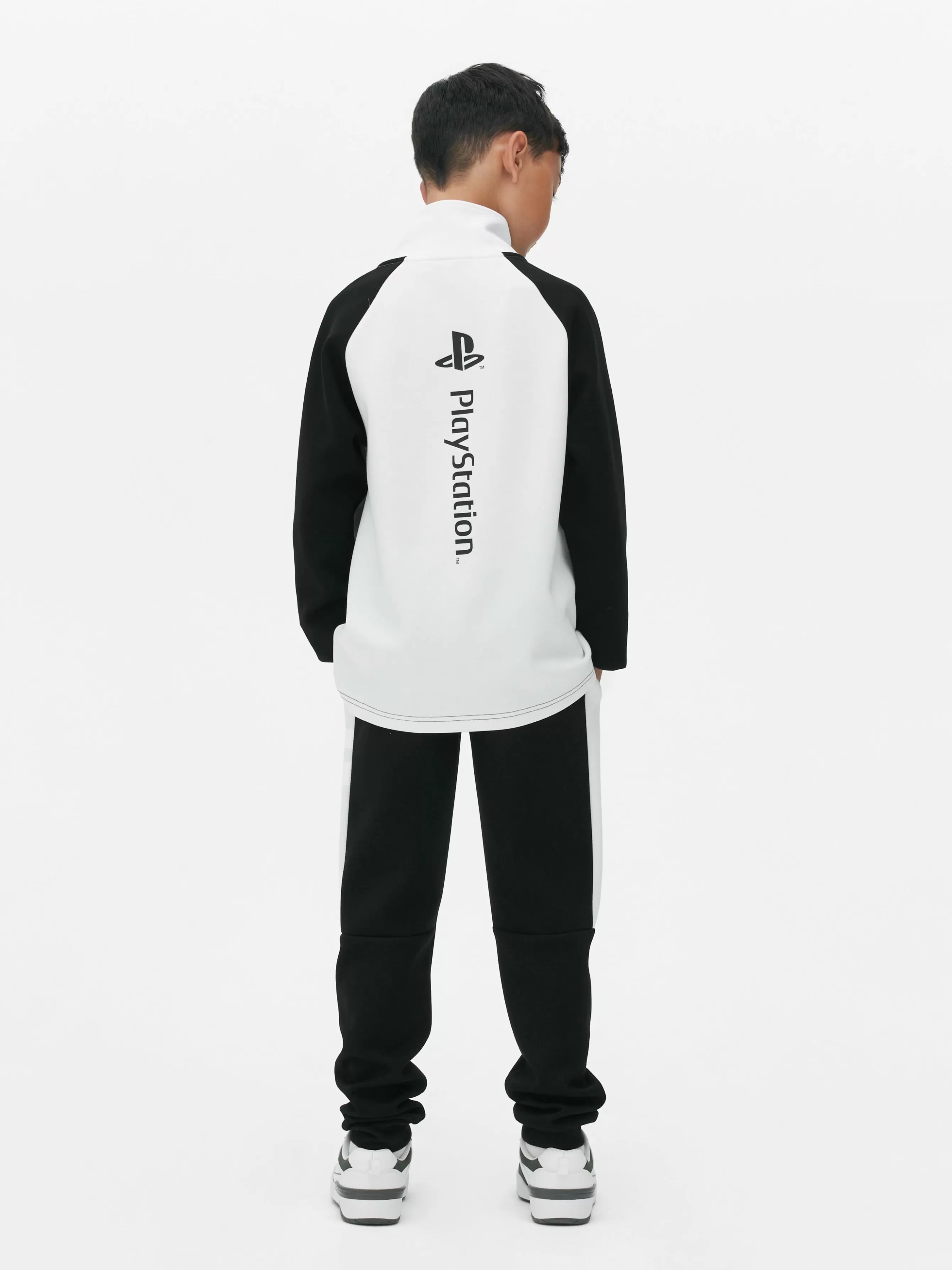 Cheap Primark Sweat-shirt à Col Zippé PlayStation Noir/Blanc