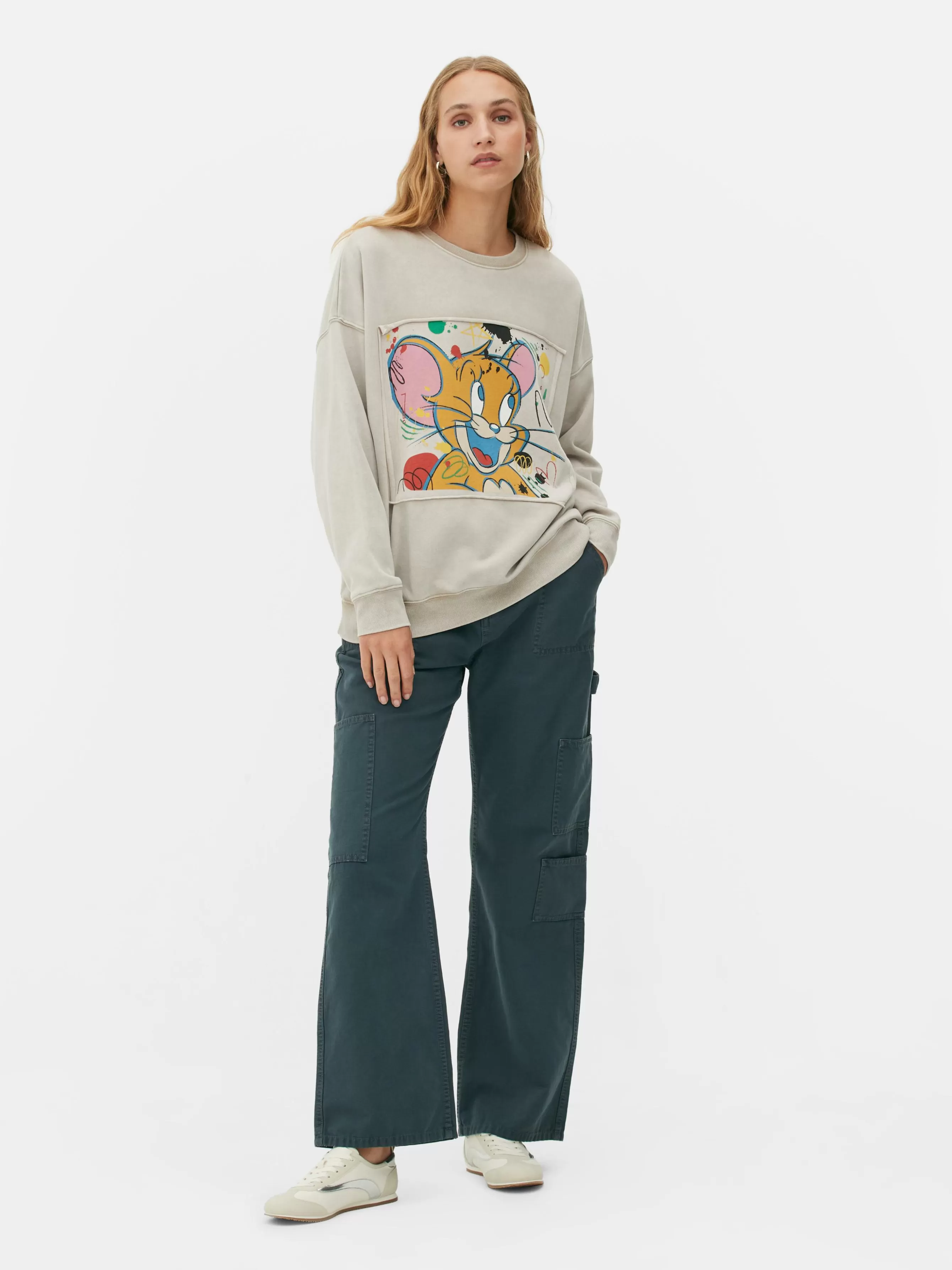 Hot Primark Sweat-shirt à Coordonner Tom Et Jerry Beige