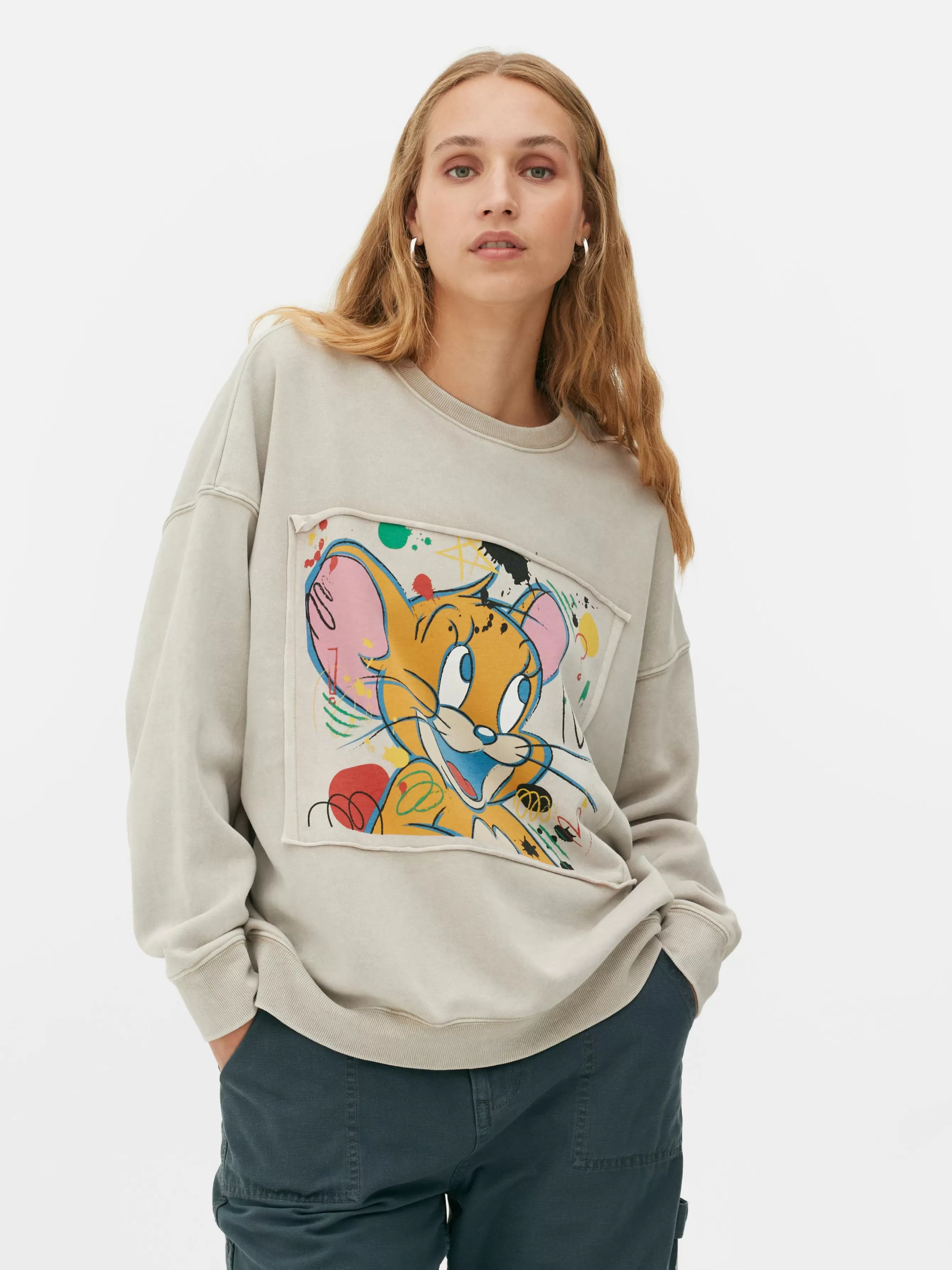 Hot Primark Sweat-shirt à Coordonner Tom Et Jerry Beige