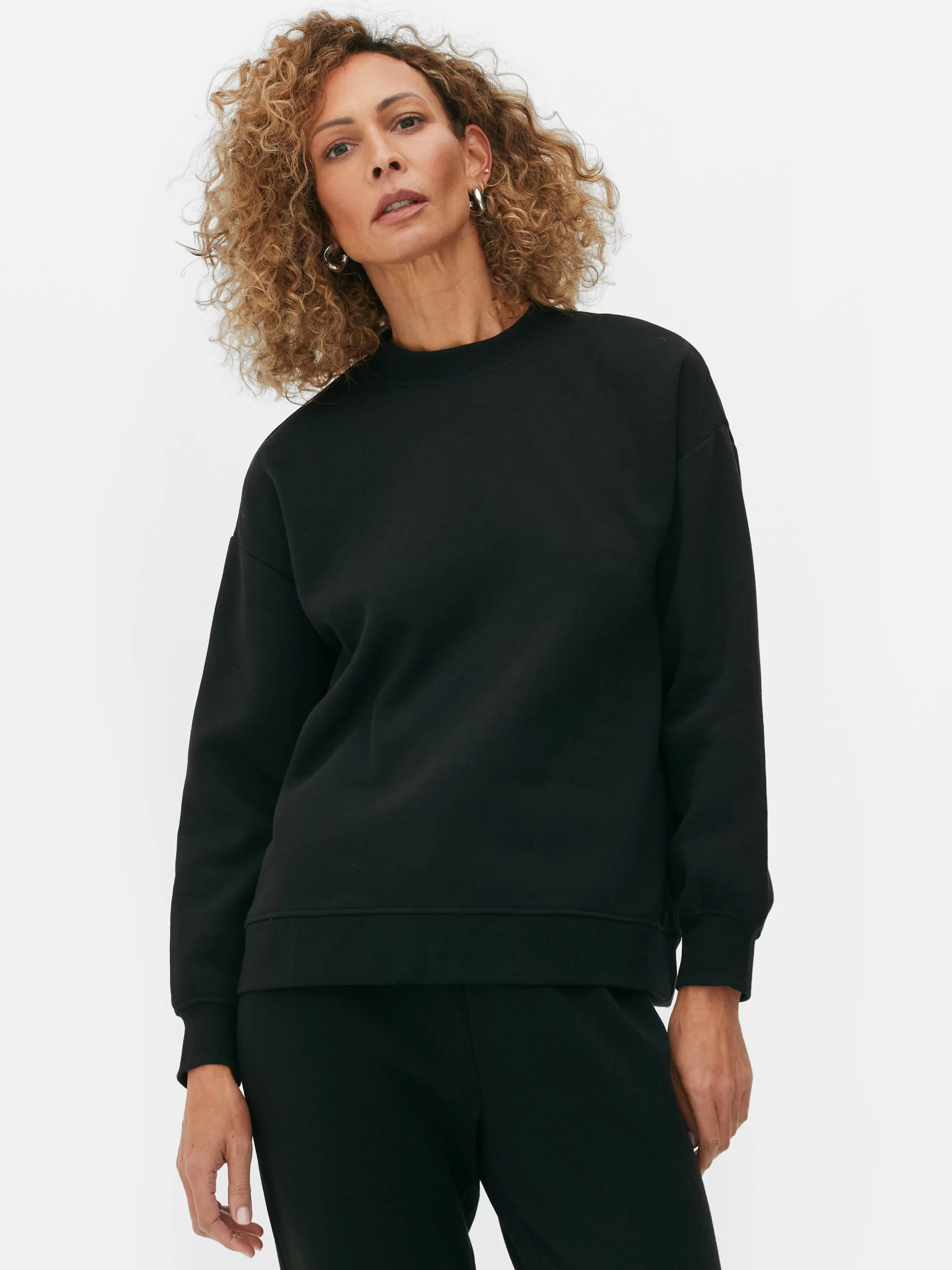 Best Sale Primark Sweat-shirt à Manches Longues Essential Noir