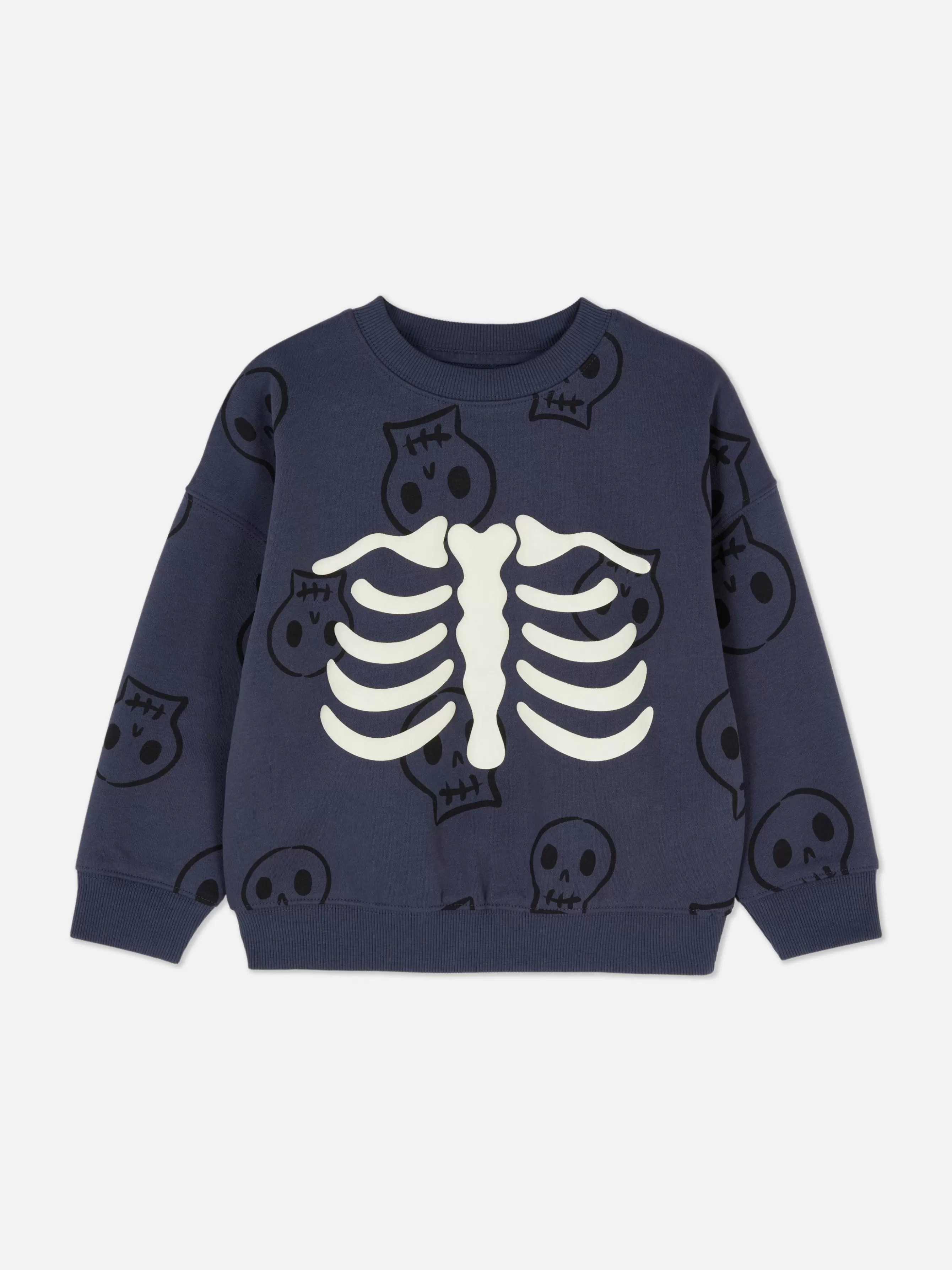 Cheap Primark Sweat-shirt à Manches Longues Halloween Gris