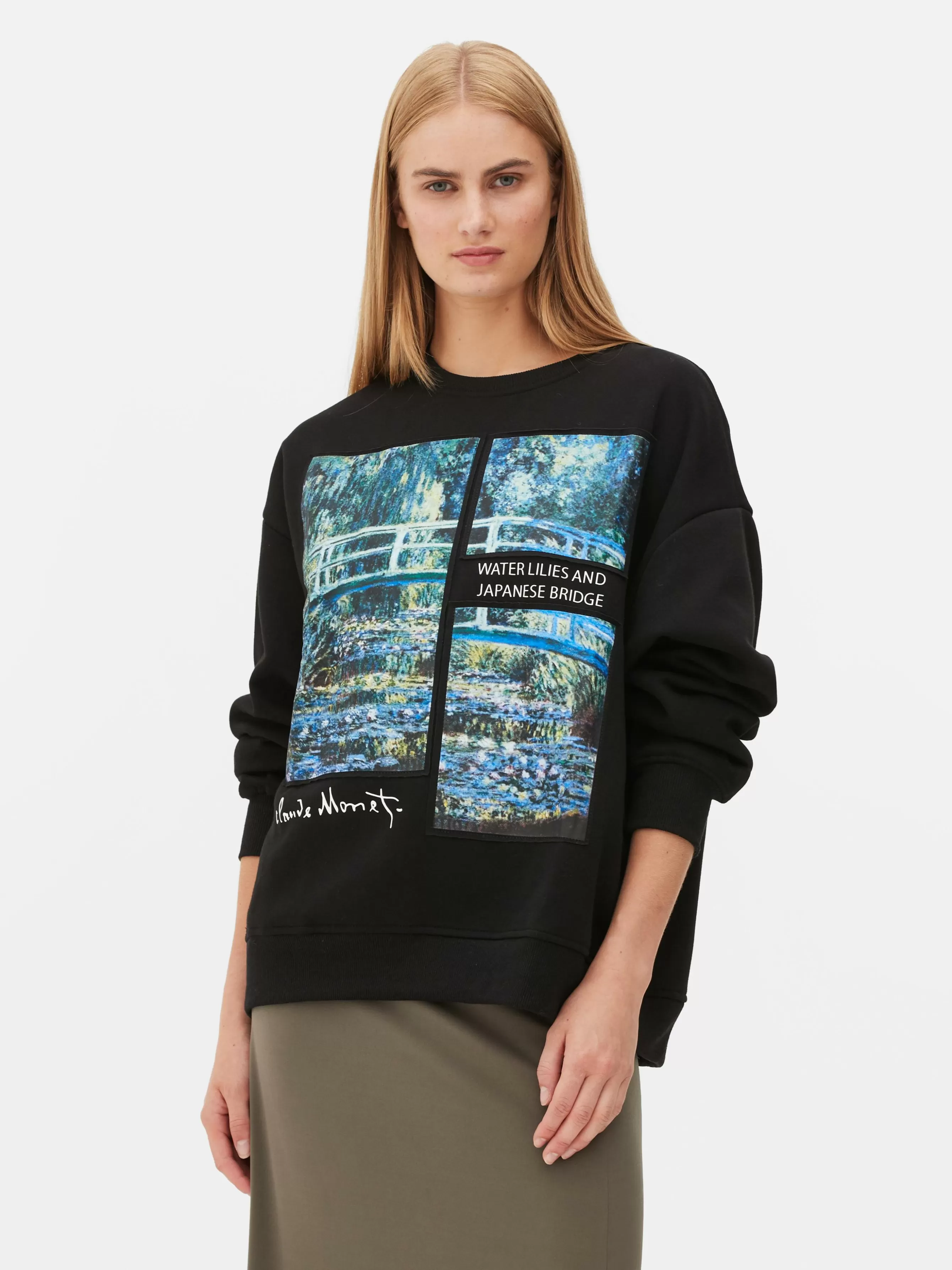 Hot Primark Sweat-shirt Claude Monet Le Bassin Aux Nymphéas Noir