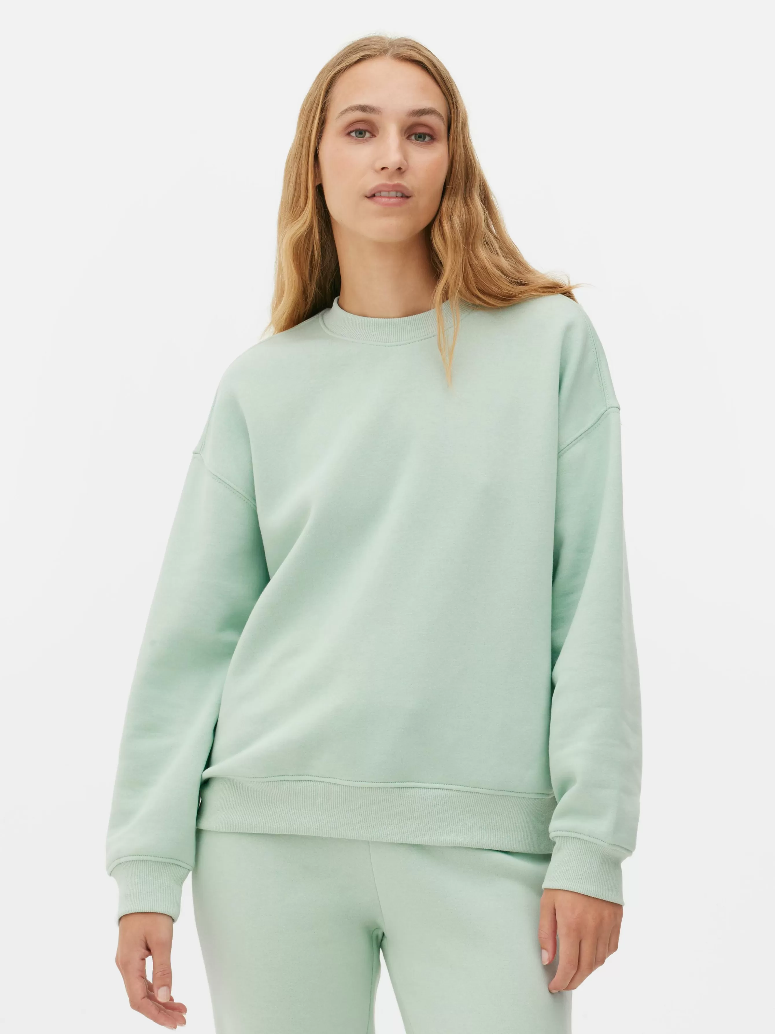 Best Primark Sweat-shirt Col Ras-du-cou Essential Vert menthe