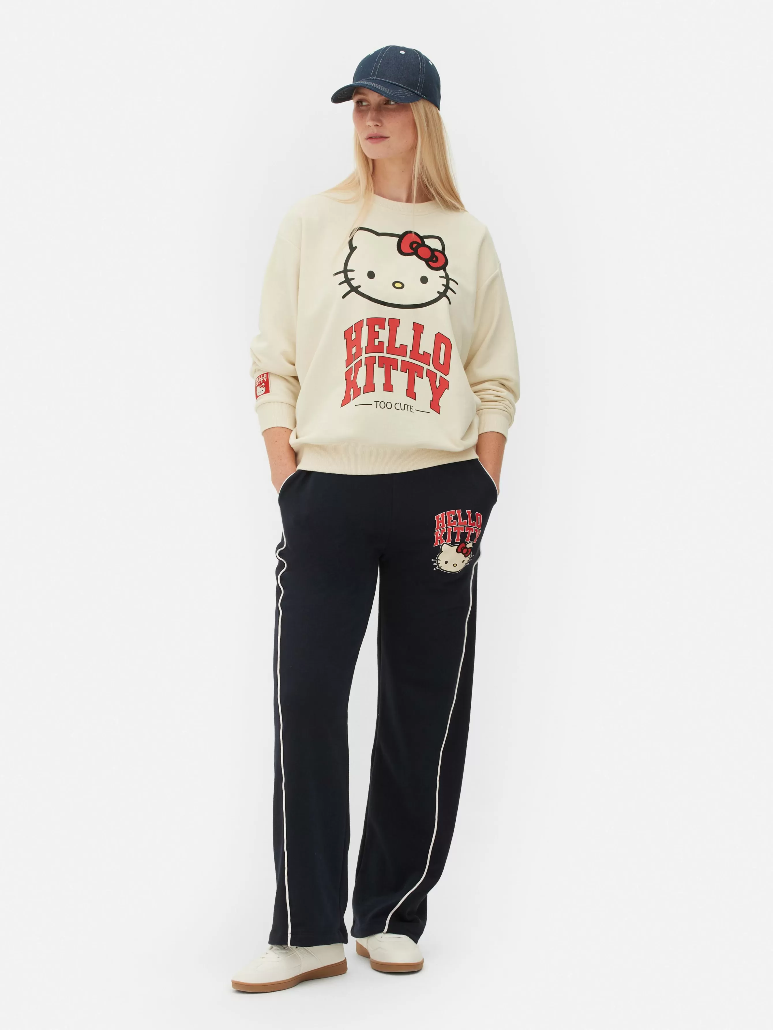 Cheap Primark Sweat-shirt De Sport Graphique Hello Kitty Crème