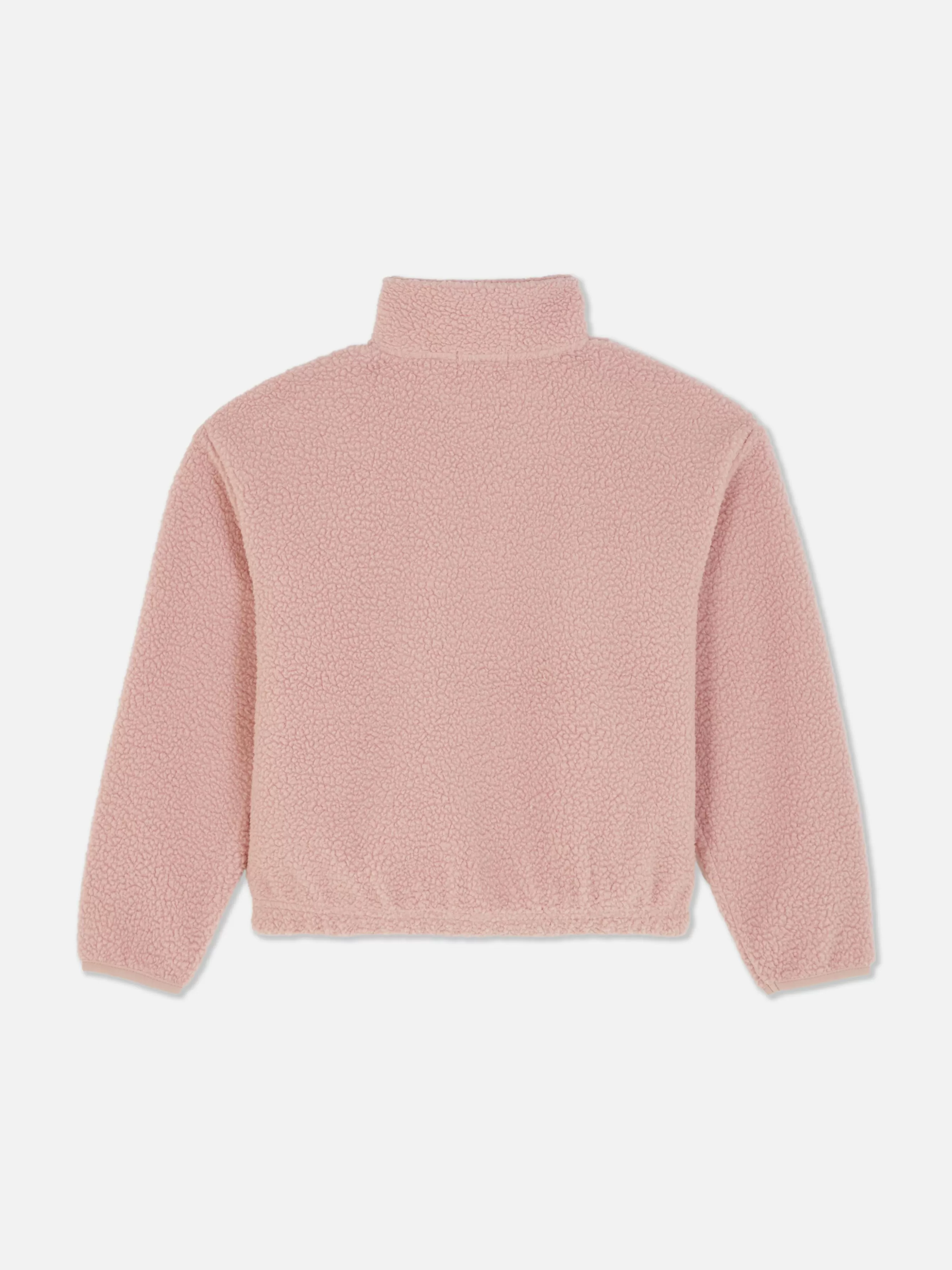 Sale Primark Sweat-shirt Demi-zippé En Molleton Rose