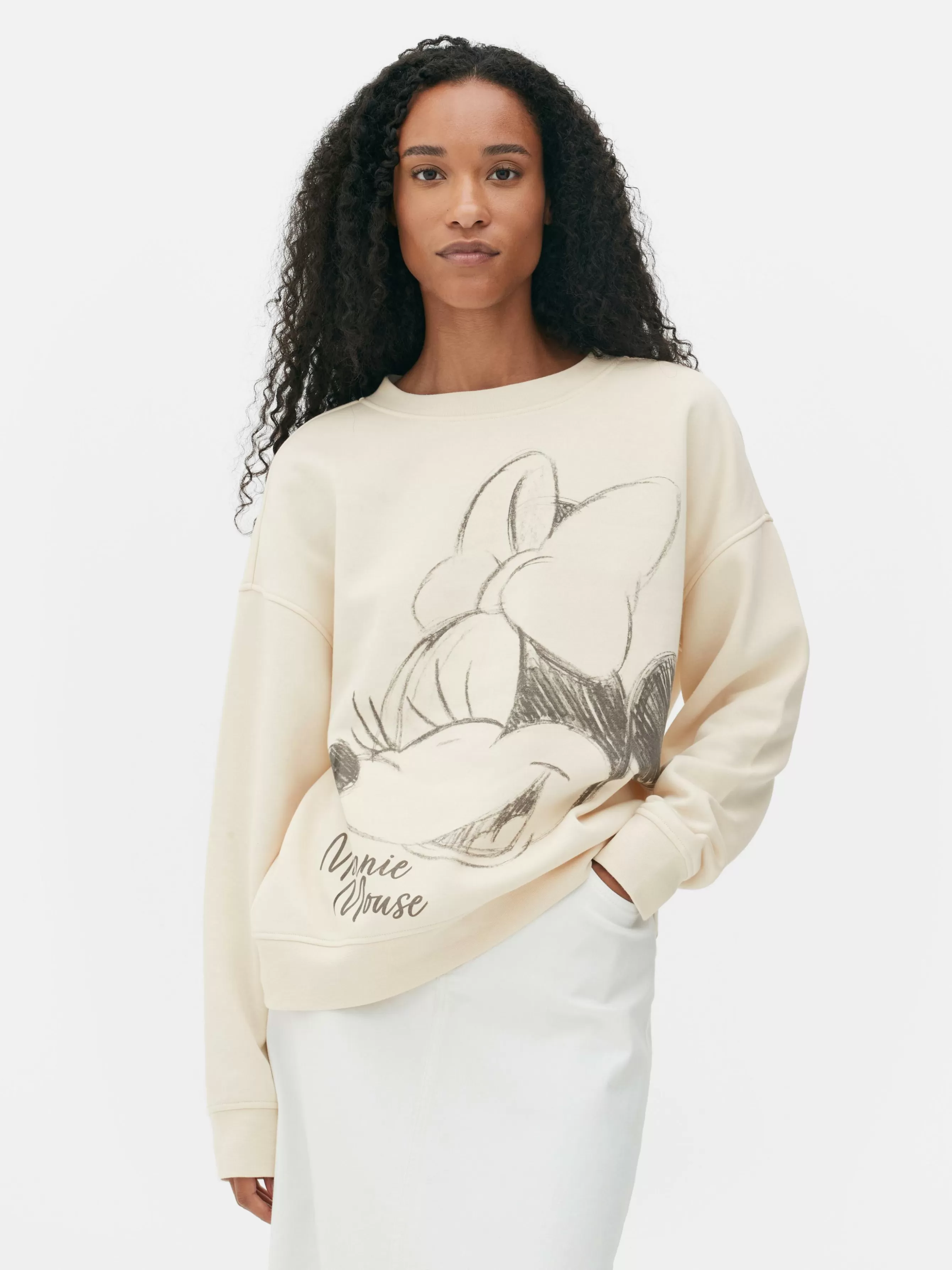 Sale Primark Sweat-shirt Disney Minnie Mouse Crème