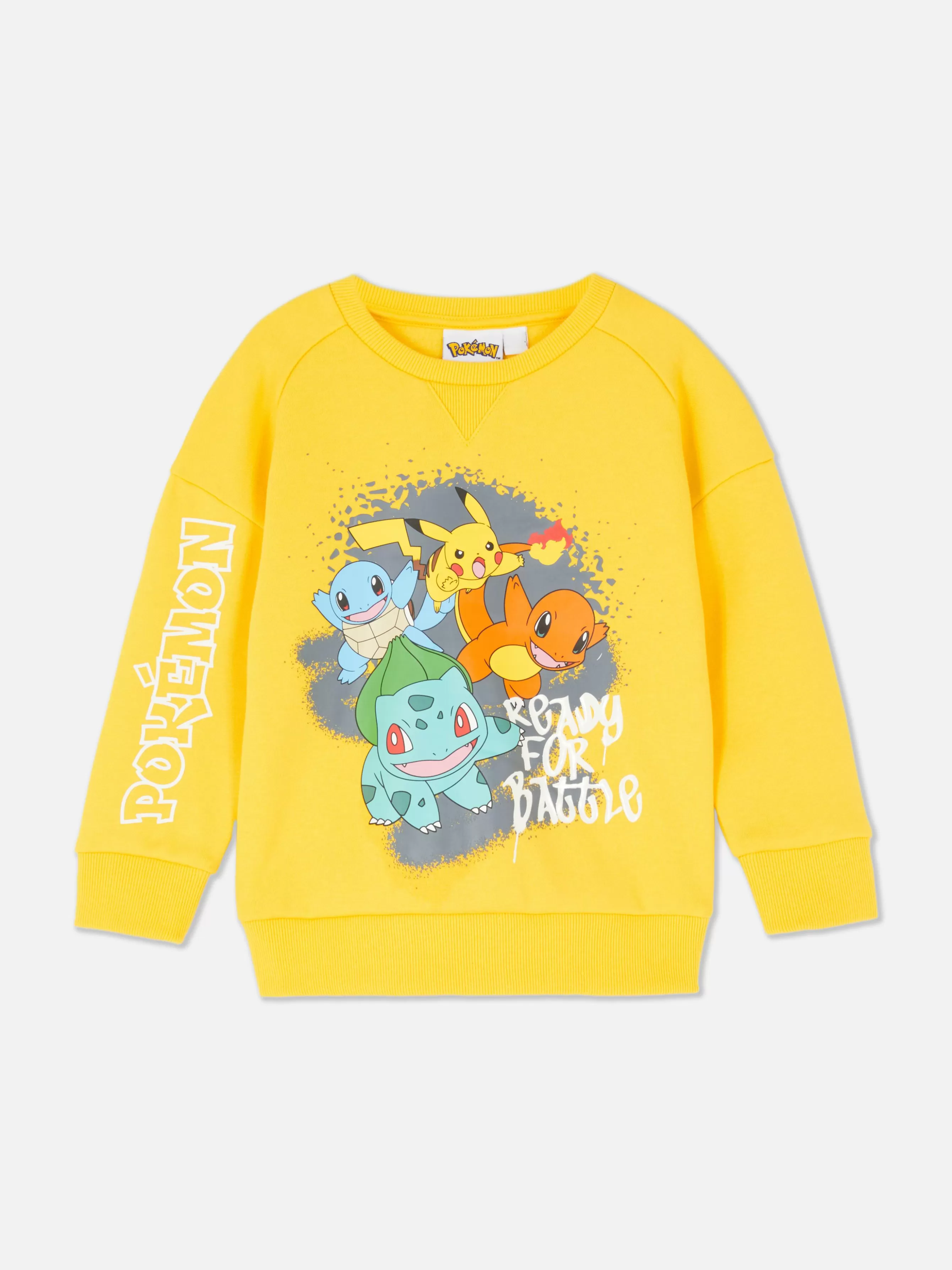 Shop Primark Sweat-shirt Graphique à Motif Graffiti Pokémon Jaune