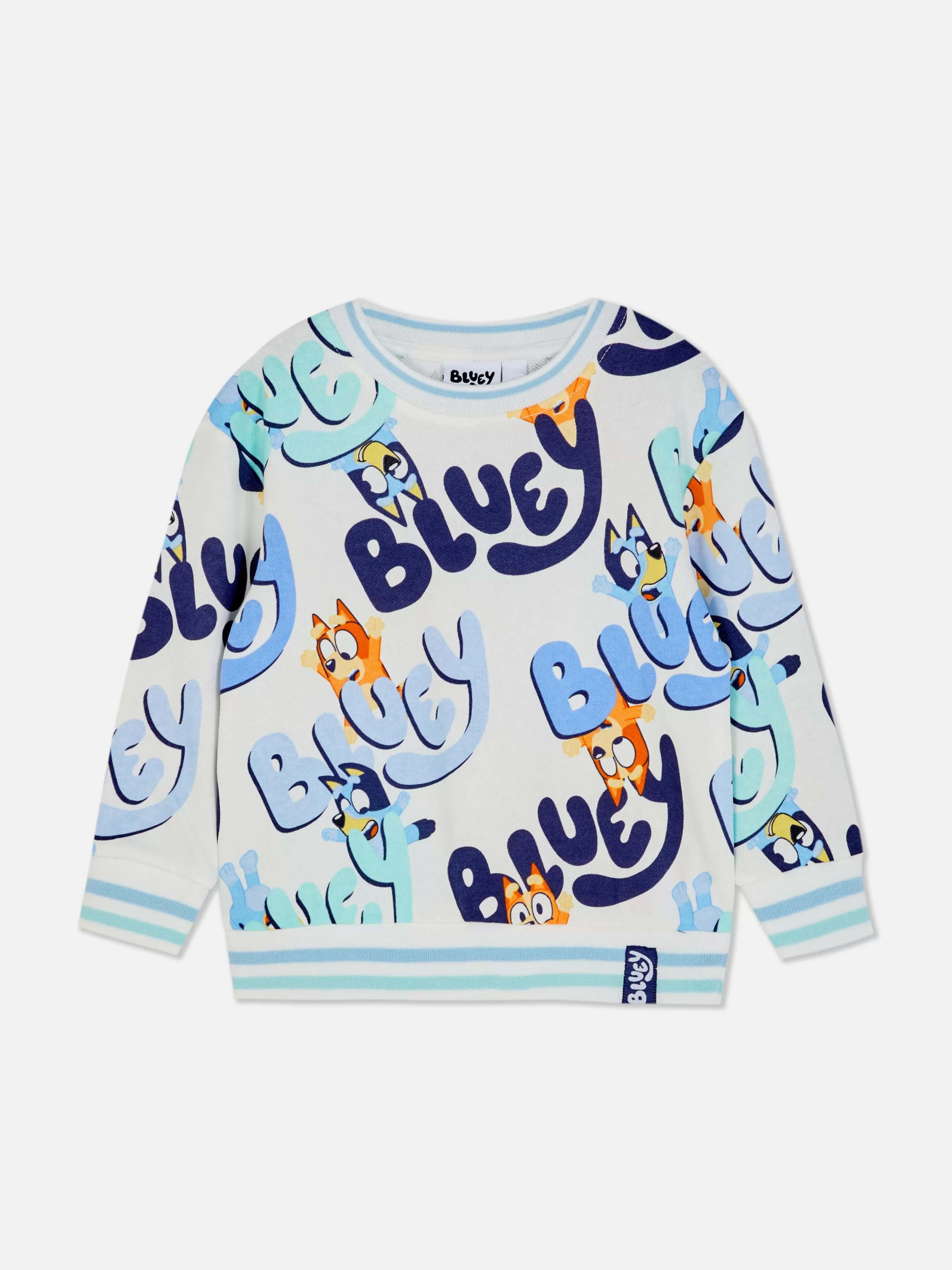 Clearance Primark Sweat-shirt Graphique Bluey à Coordonner Écru