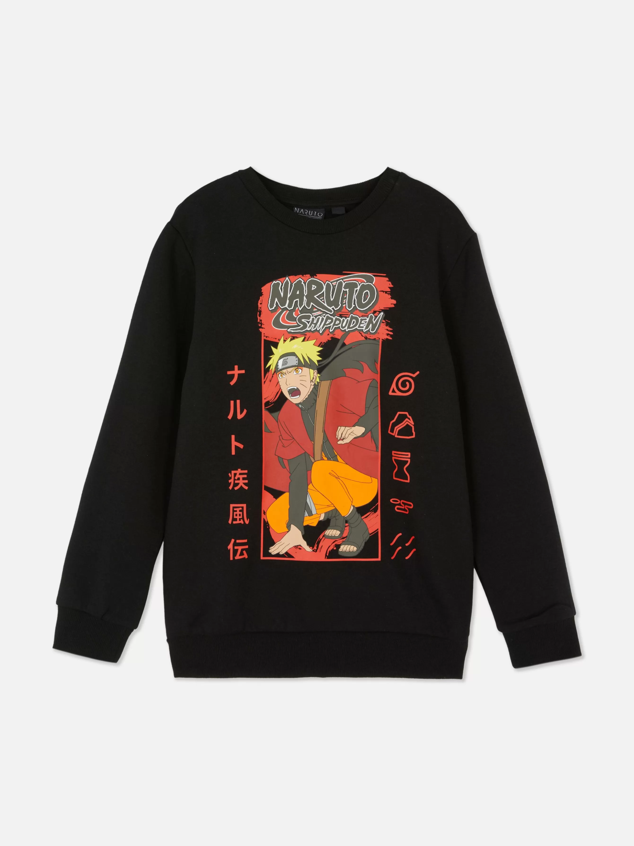 Shop Primark Sweat-shirt Graphique Naruto Noir