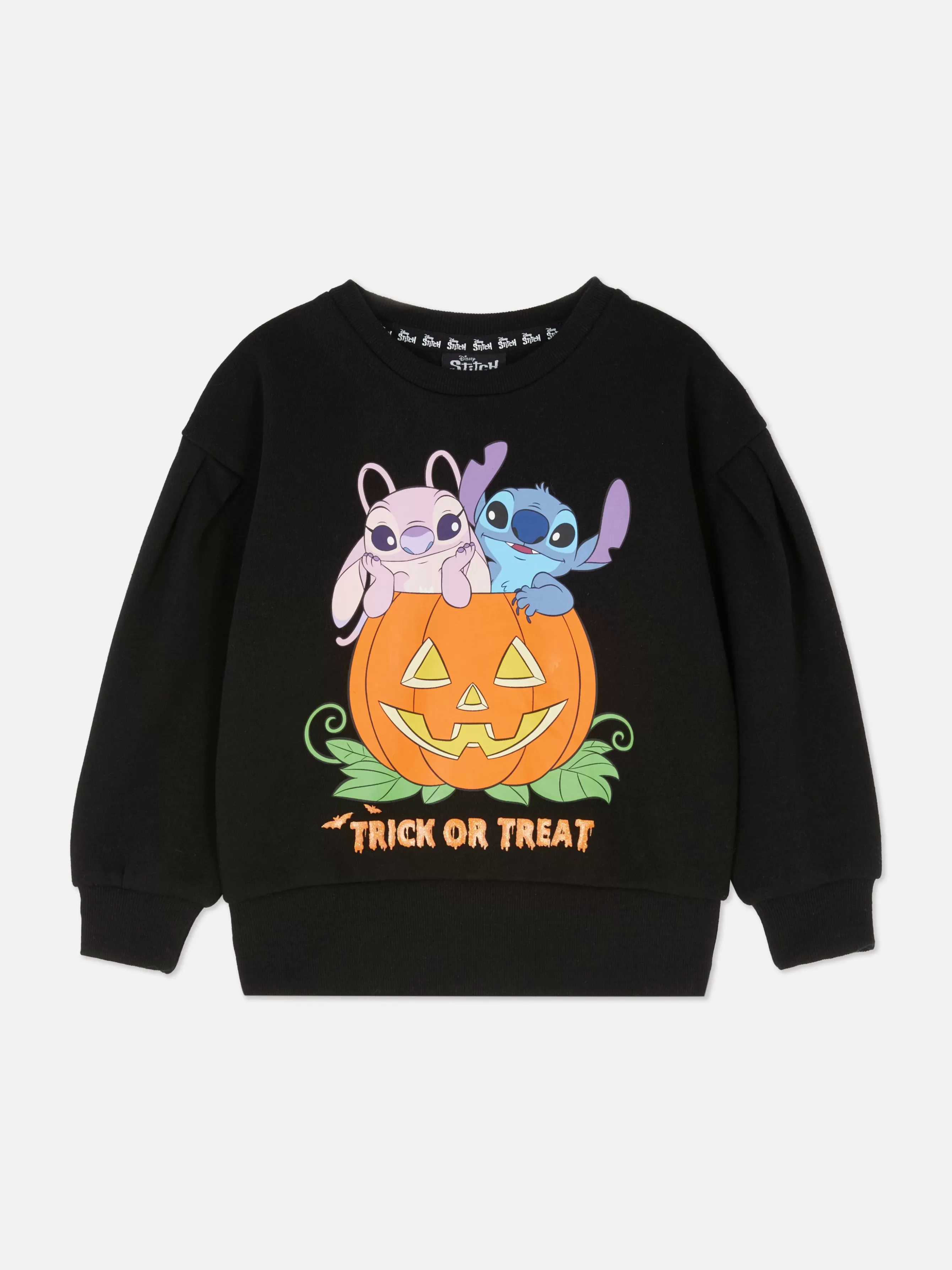 Fashion Primark Sweat-shirt Halloween Disney Lilo & Stitch Noir