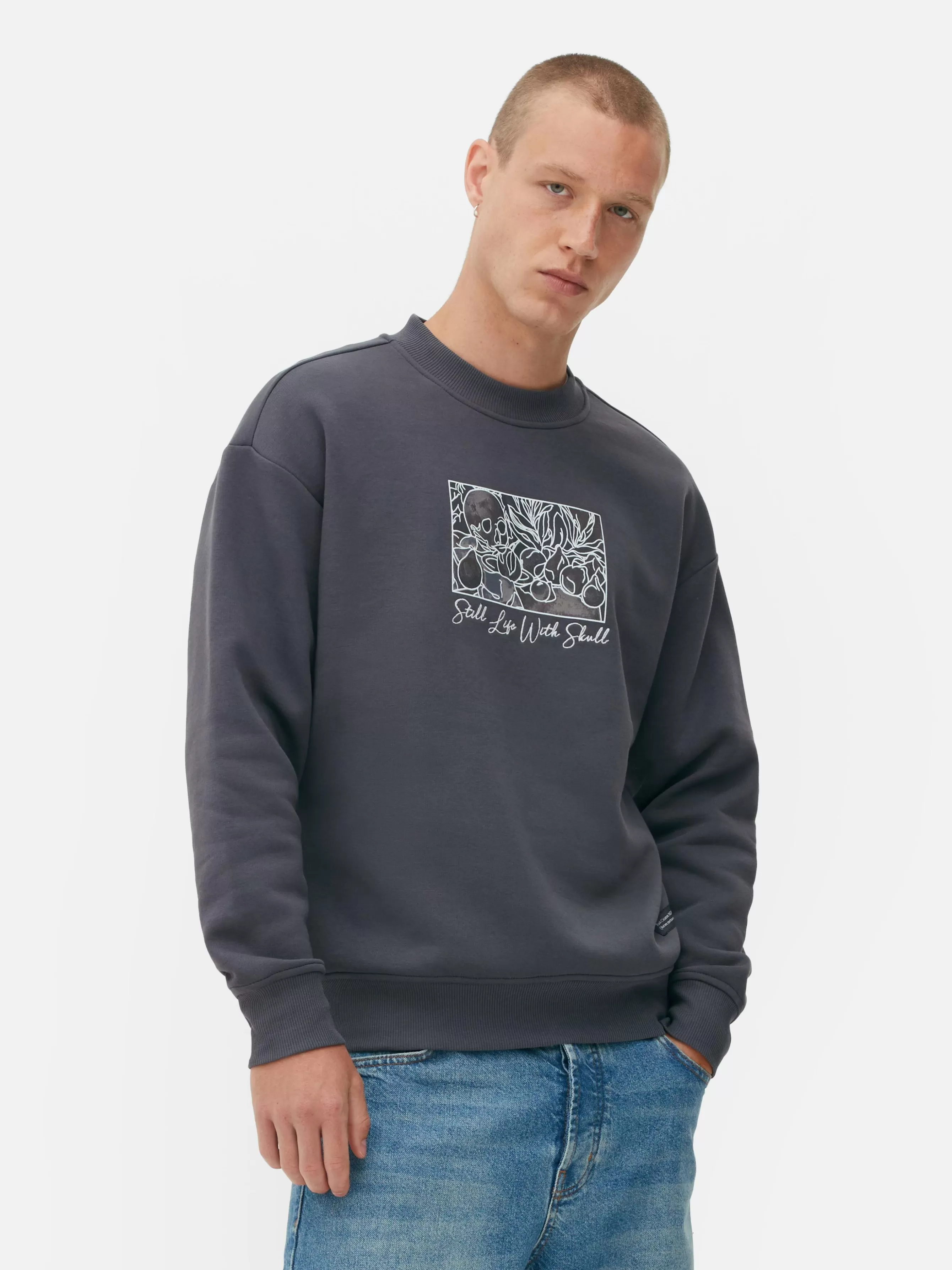 Best Primark Sweat-shirt Nature Morte Au Crâne De Cézanne Noir