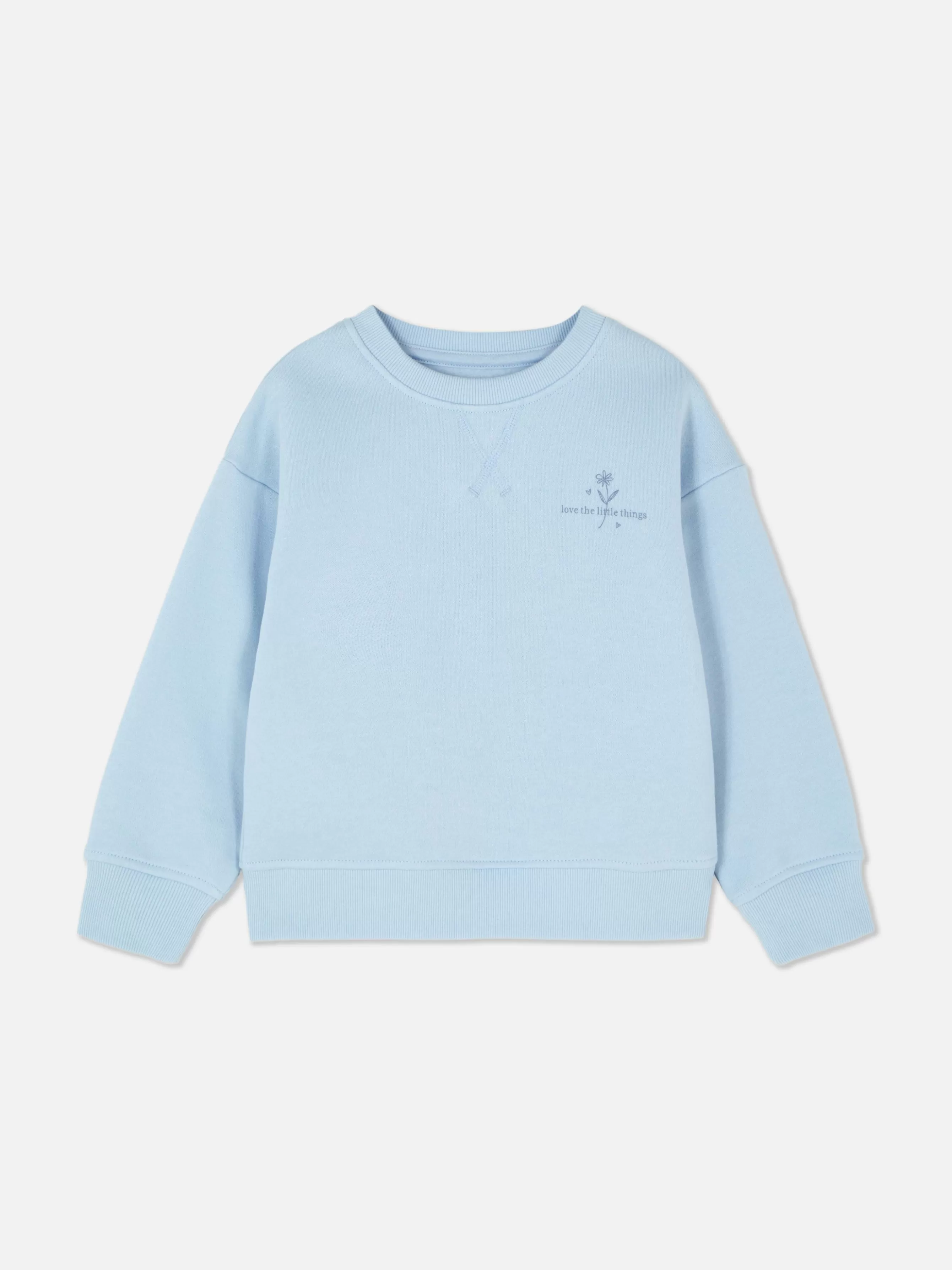 Flash Sale Primark Sweat-shirt Ras Du Cou Graphique Bleu