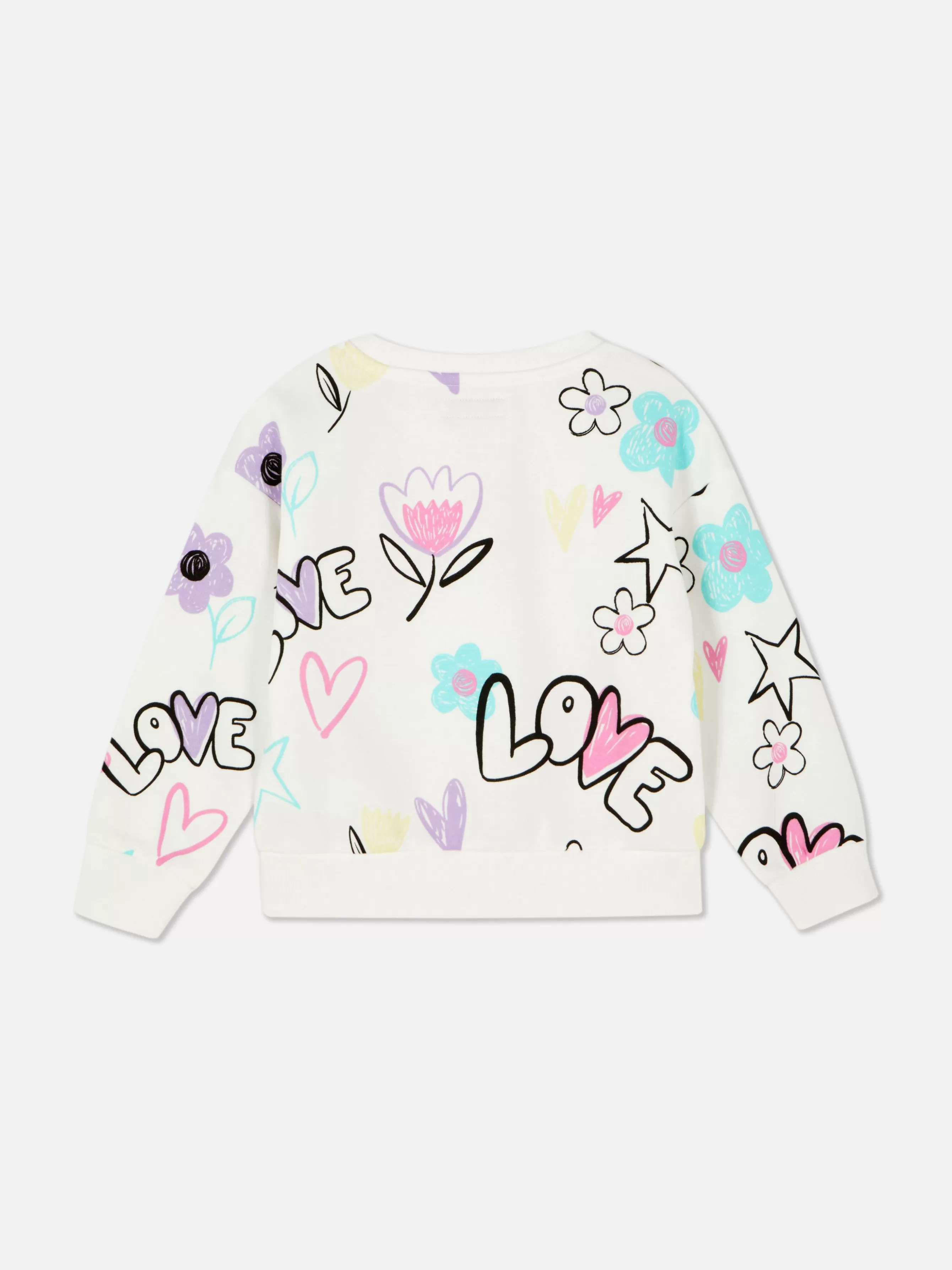 Store Primark Sweat-shirt Ras Du Cou Graphique Multicolore