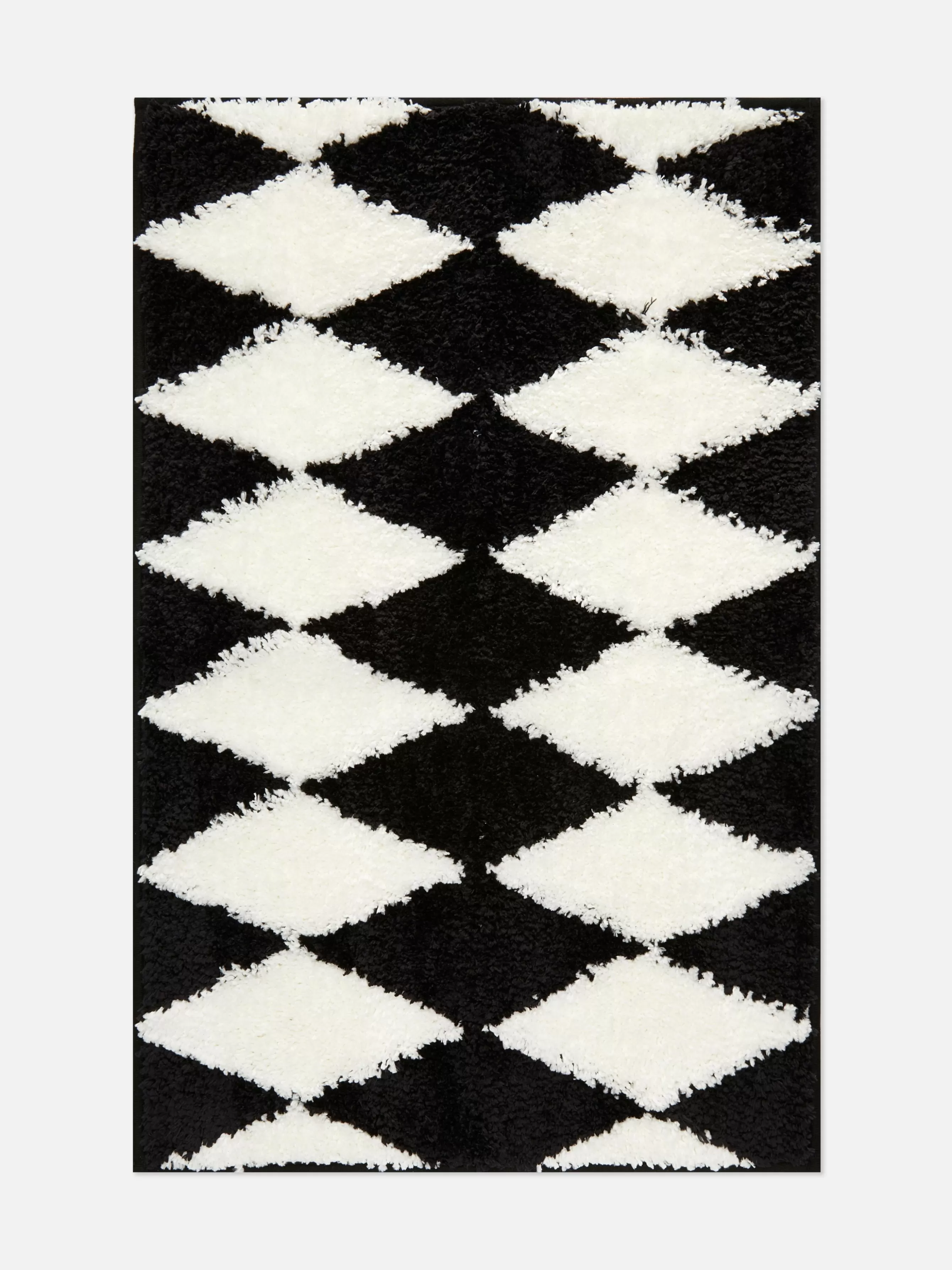 Best Sale Primark Tapis De Bain à Losanges Noir/Blanc